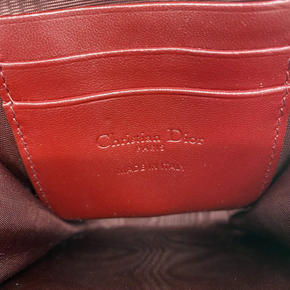 Christian Dior Bordeaux Handbag (Pre-Owned)