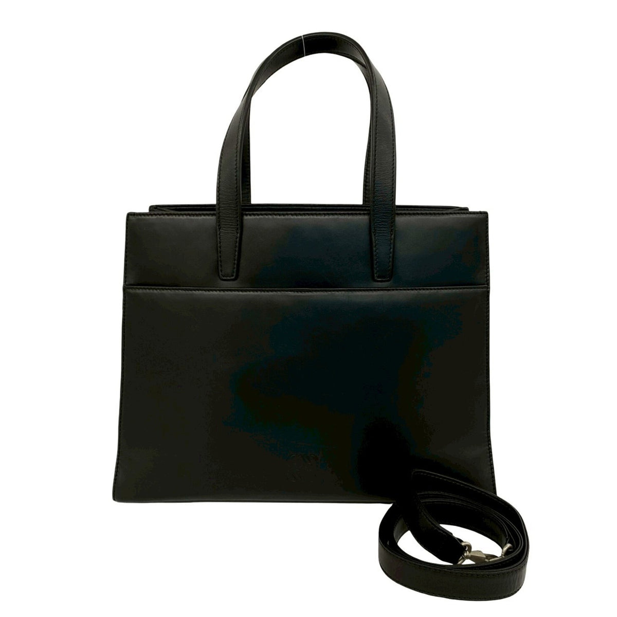 Loewe Black Leather Handbag Shoulder Bag Tote Bag (Pre-Owned)