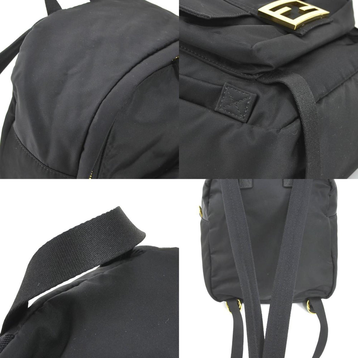 Fendi Black Nylon Backpack (Pre-Owned)