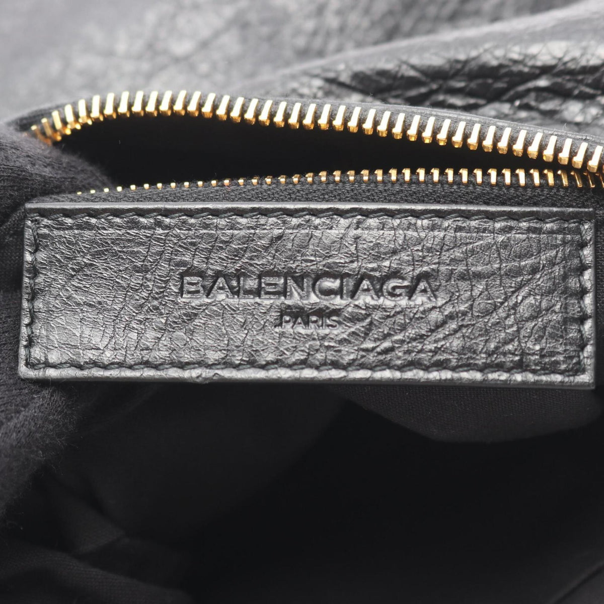 Balenciaga Black Leather Handbag Shoulder Bag (Pre-Owned)