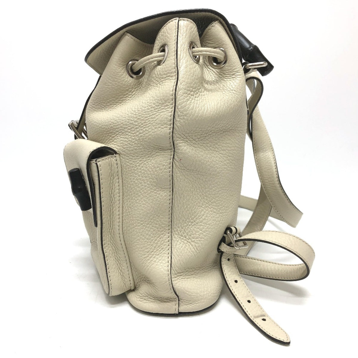 Gucci White Leather Backpack (Pre-Owned)