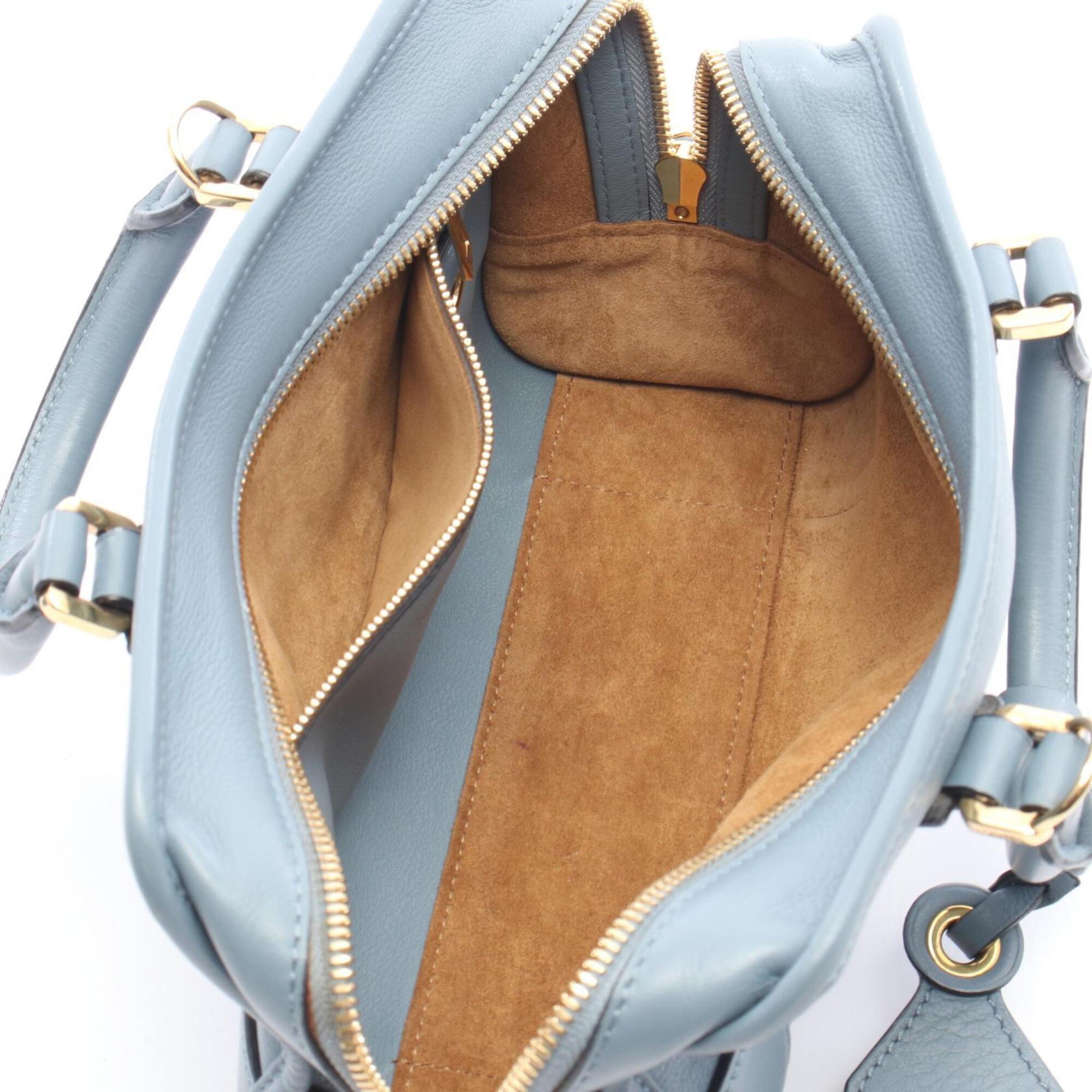 Loewe Blue Leather Handbag (Pre-Owned)