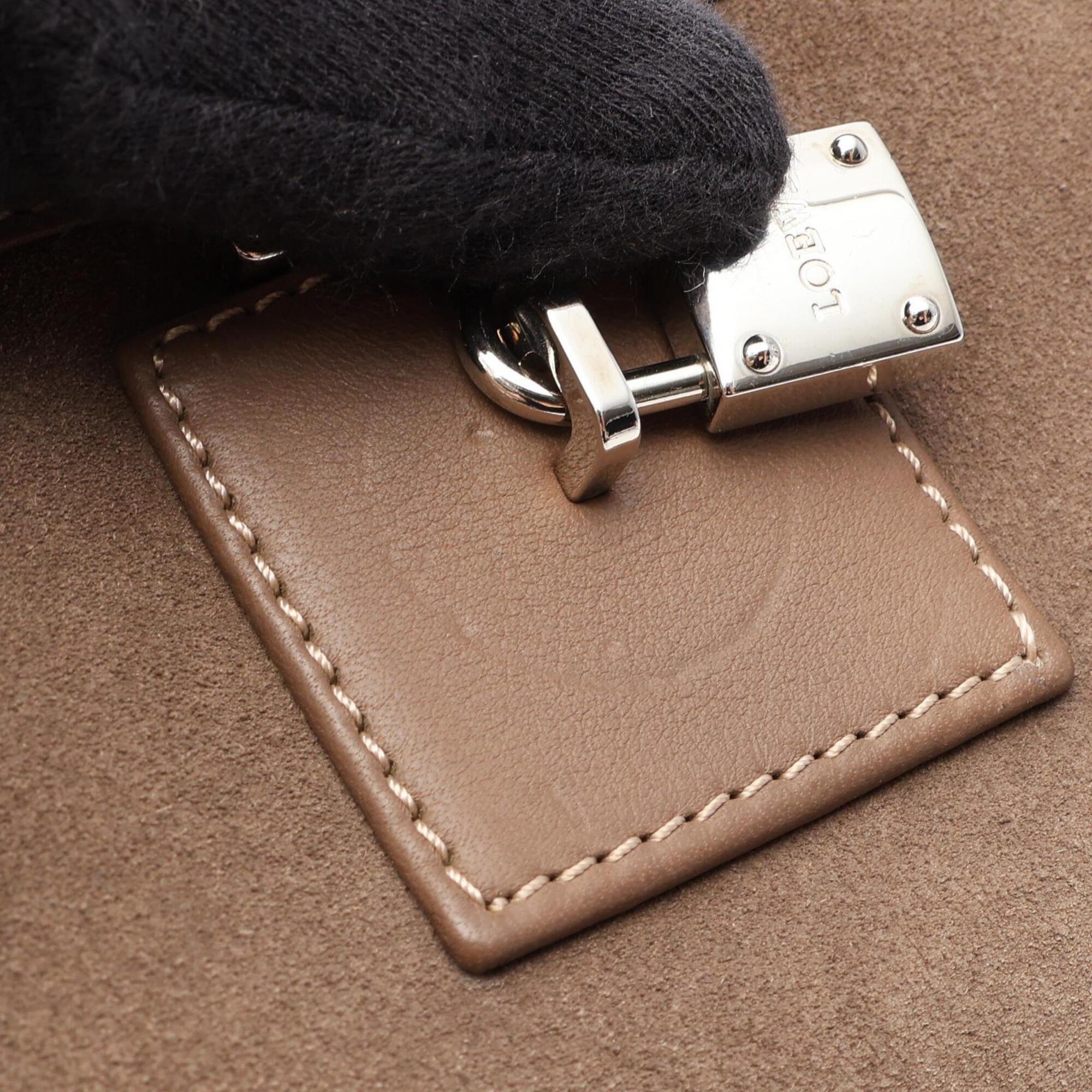 Loewe Brown Suede Leather Handbag (Pre-Owned)