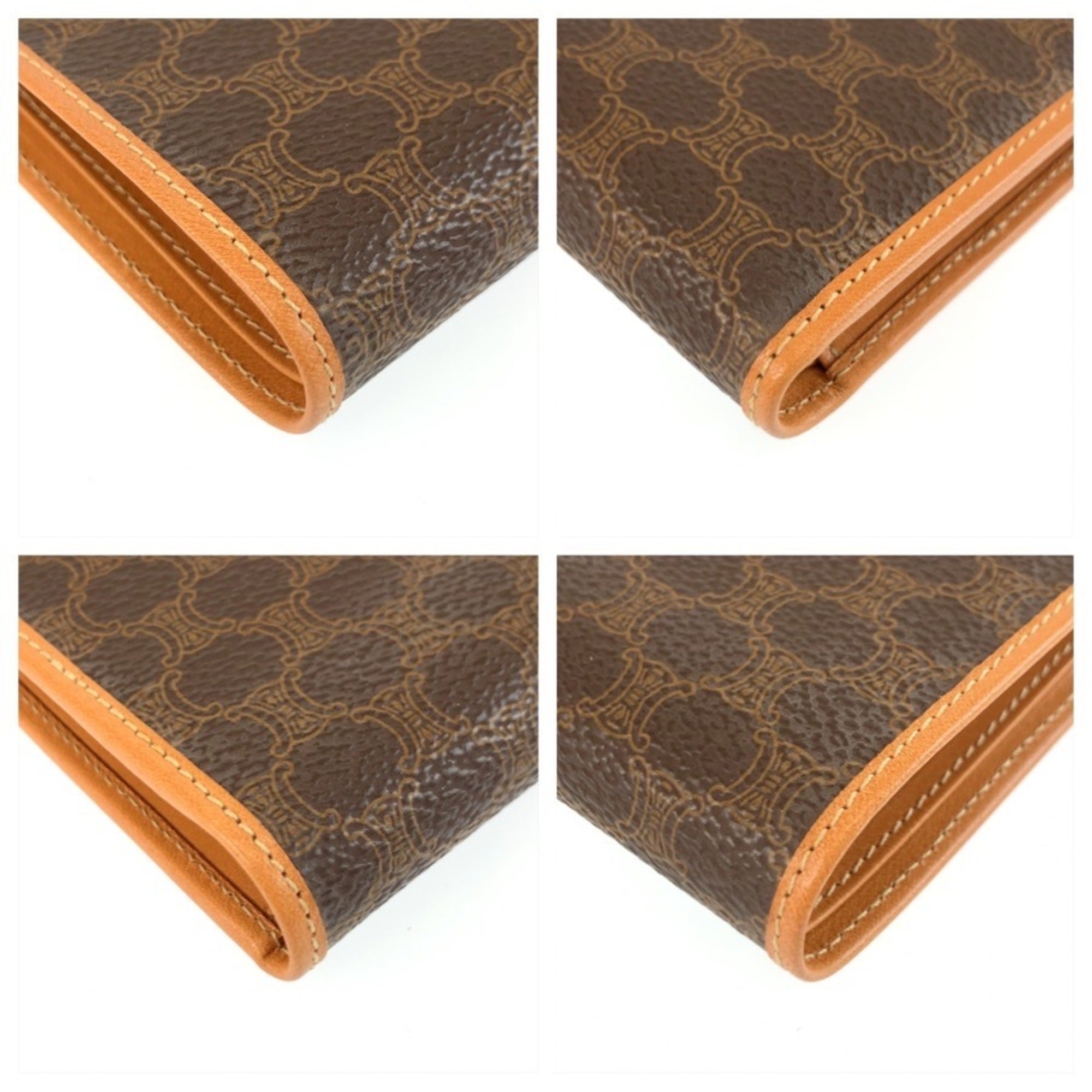 Celine Brown Pvc Leather Wallet (Bi-Fold) (Pre-Owned)