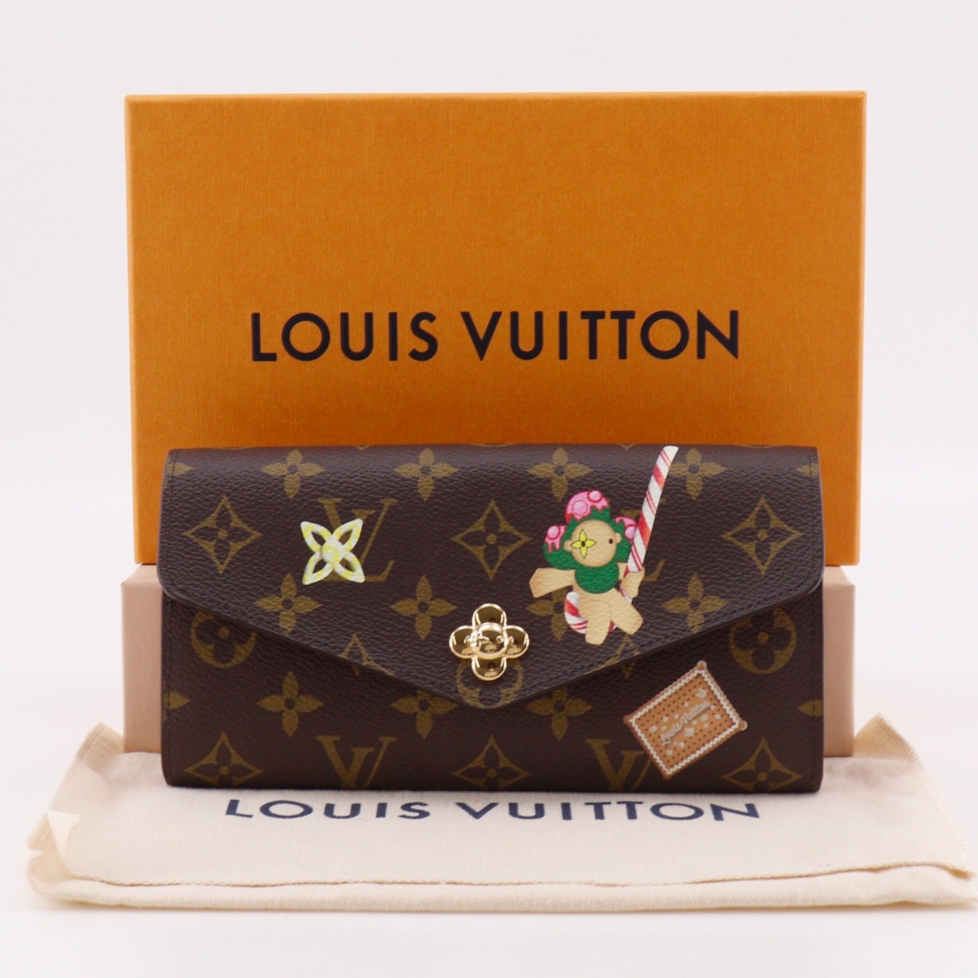Louis Vuitton Monogram Brown Monogram Long Wallet (Bi-Fold) (Pre-Owned)