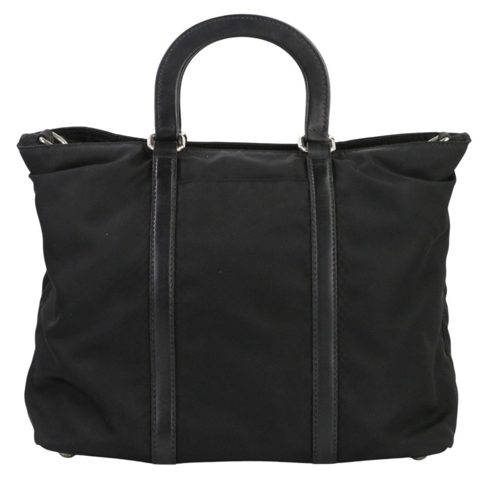 Prada Black Nylon Handbag Shoulder Bag (Pre-Owned)