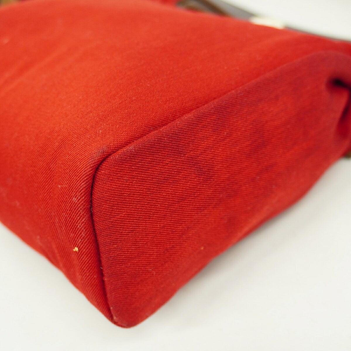 Hermes Brown Red Color Toile Officier Shoulder Bag (Pre-Owned)