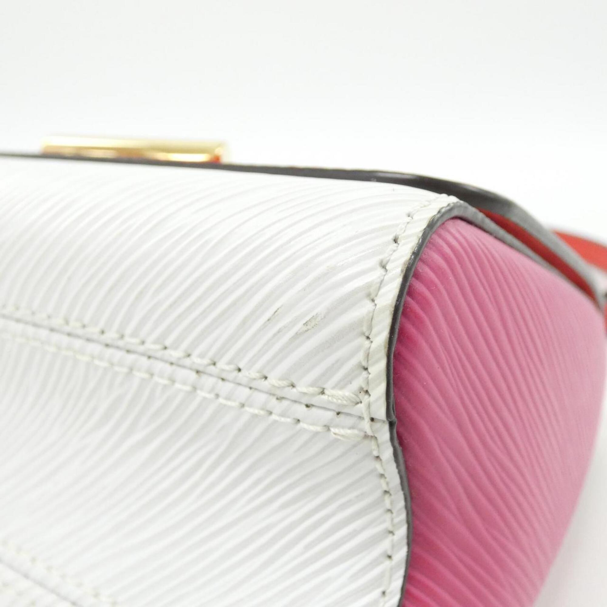 Louis Vuitton Rose Rouge Leather Pouch Shoulder Bag (Pre-Owned)