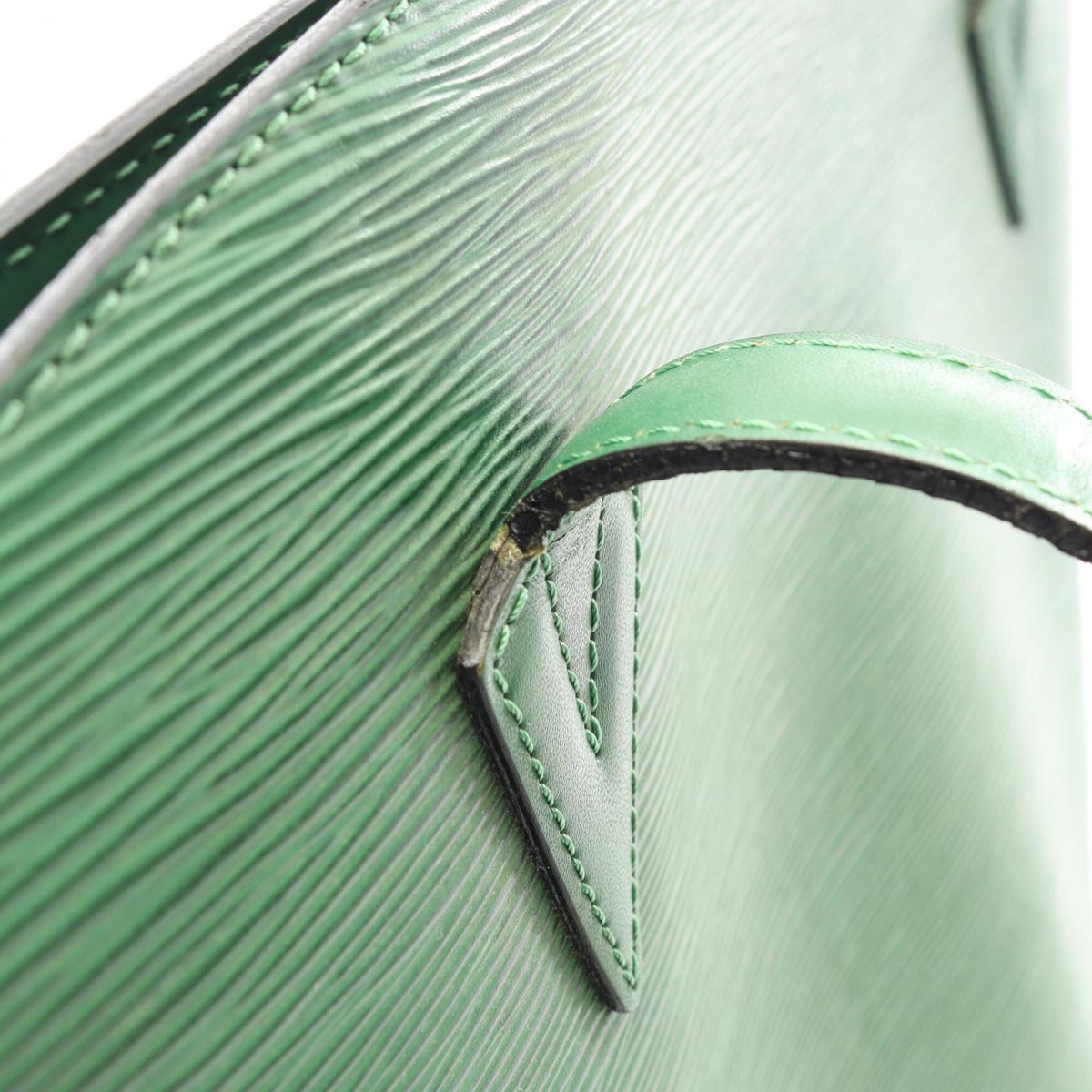 Louis Vuitton Borneo Green Green Epi Leather Handbag Shoulder Bag (Pre-Owned)