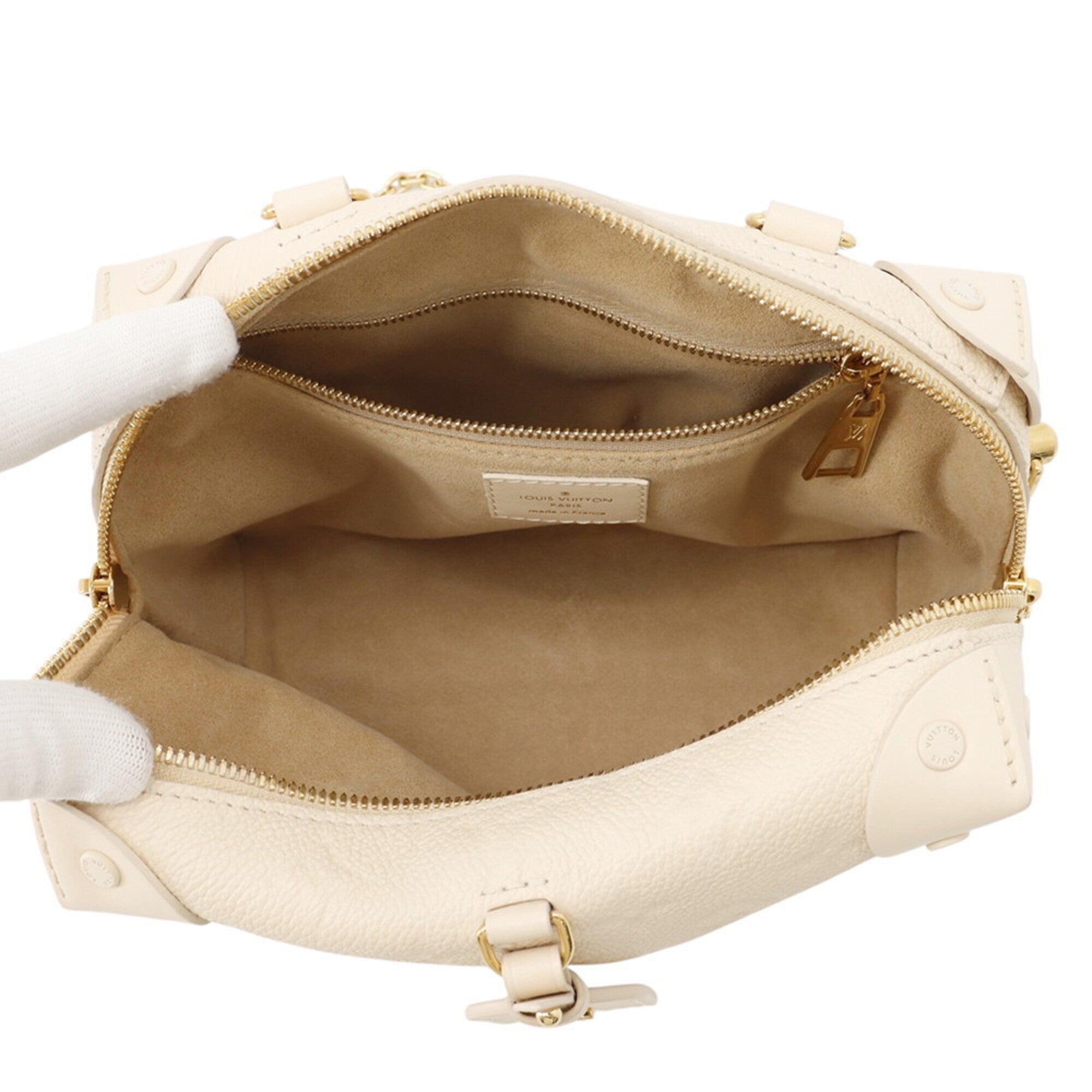 Louis Vuitton White Monogram Empreinte Handbag Shoulder Bag (Pre-Owned)