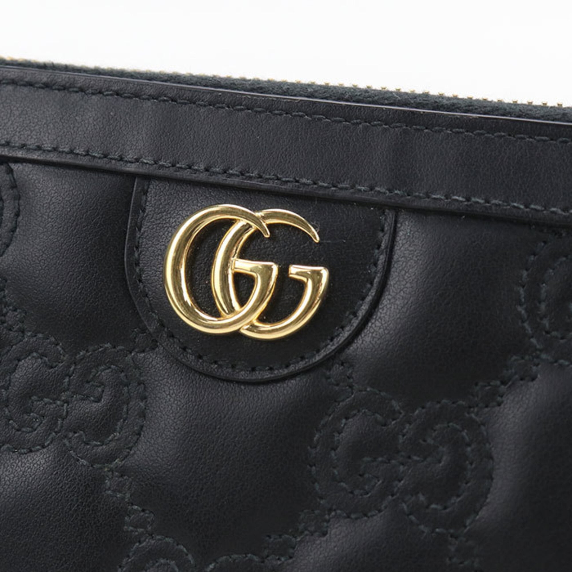 Gucci Black Leather Long Wallet (Bi-Fold) (Pre-Owned)