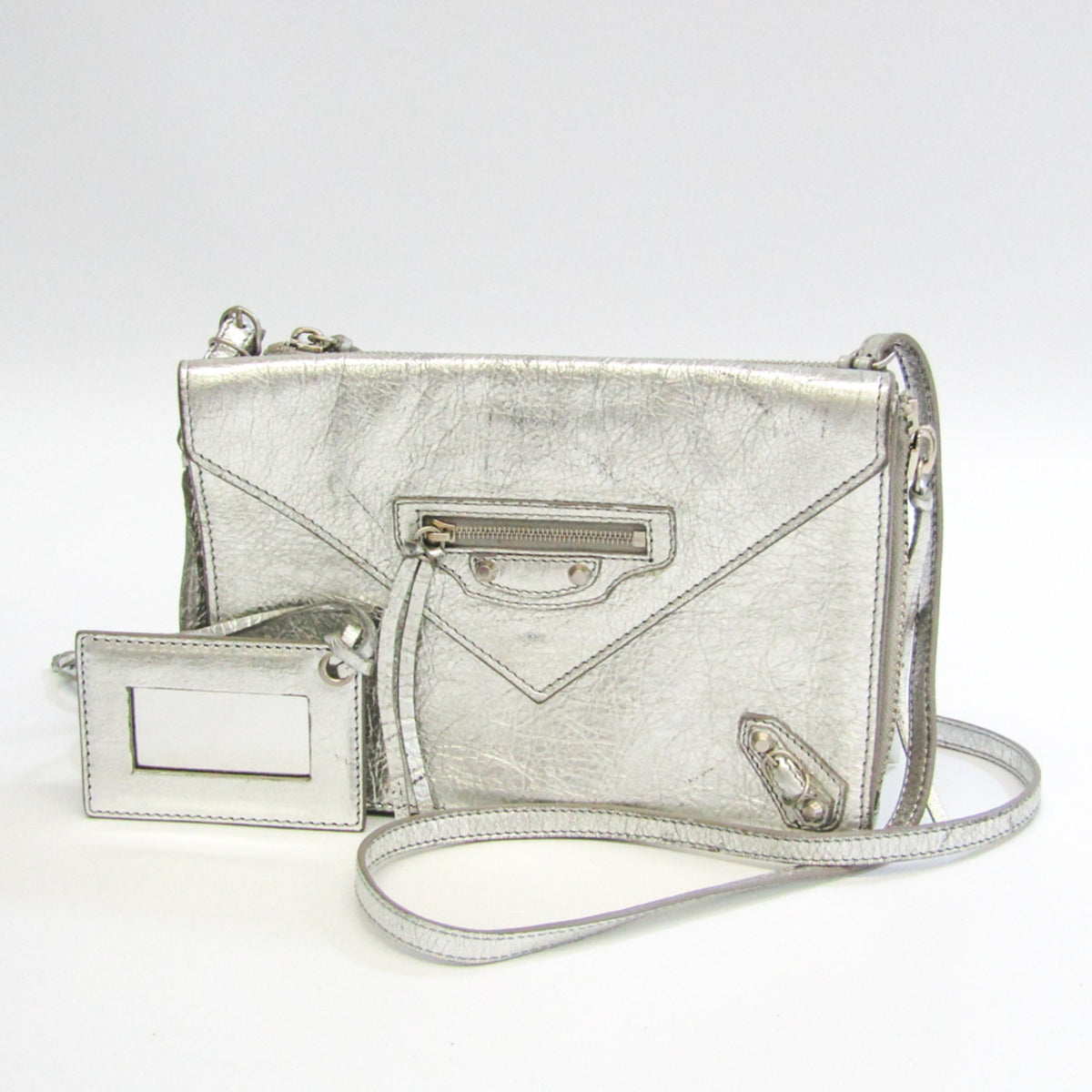 Balenciaga Silver Leather Shoulder Bag (Pre-Owned)