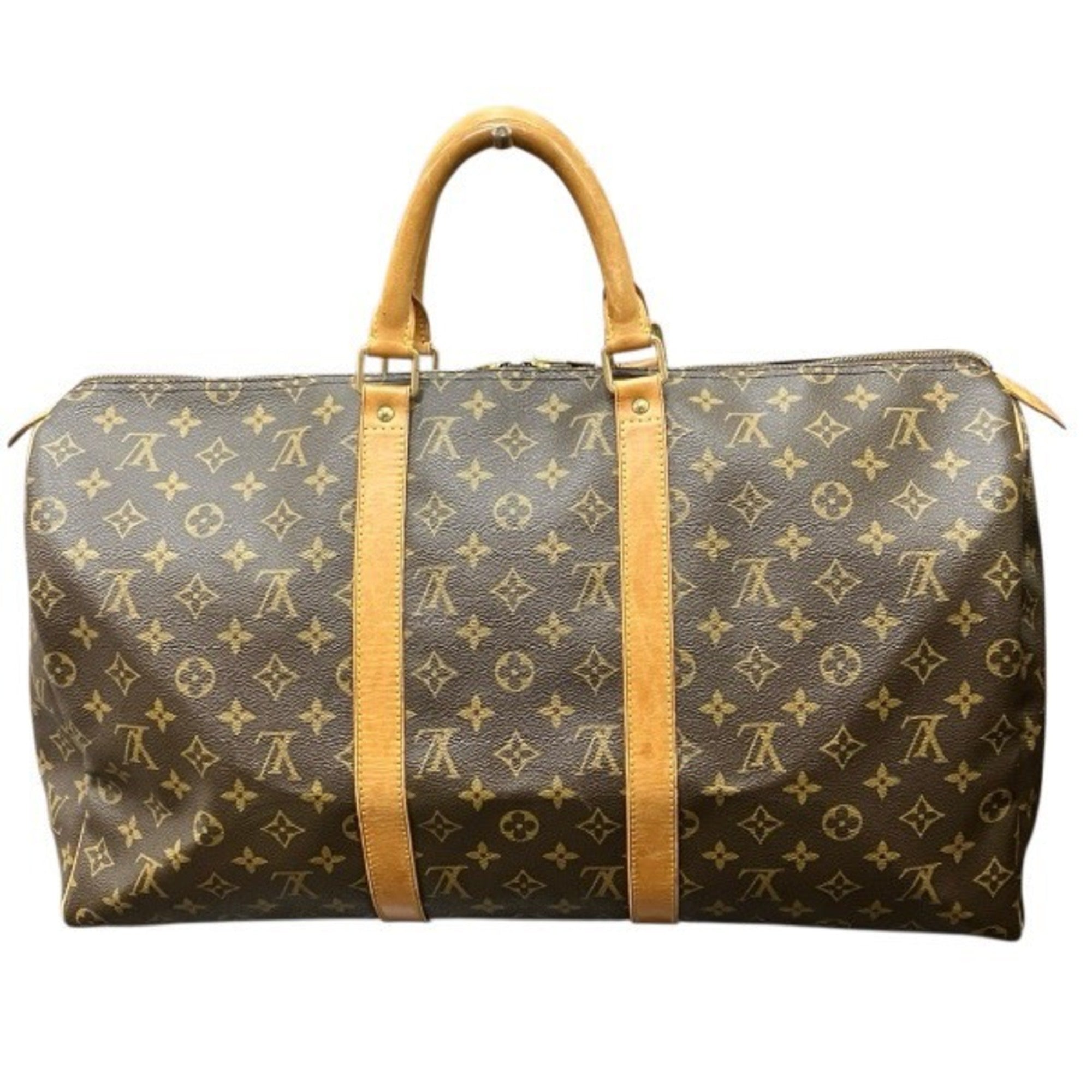 Louis Vuitton Brown Monogram Boston Bag Handbag (Pre-Owned)