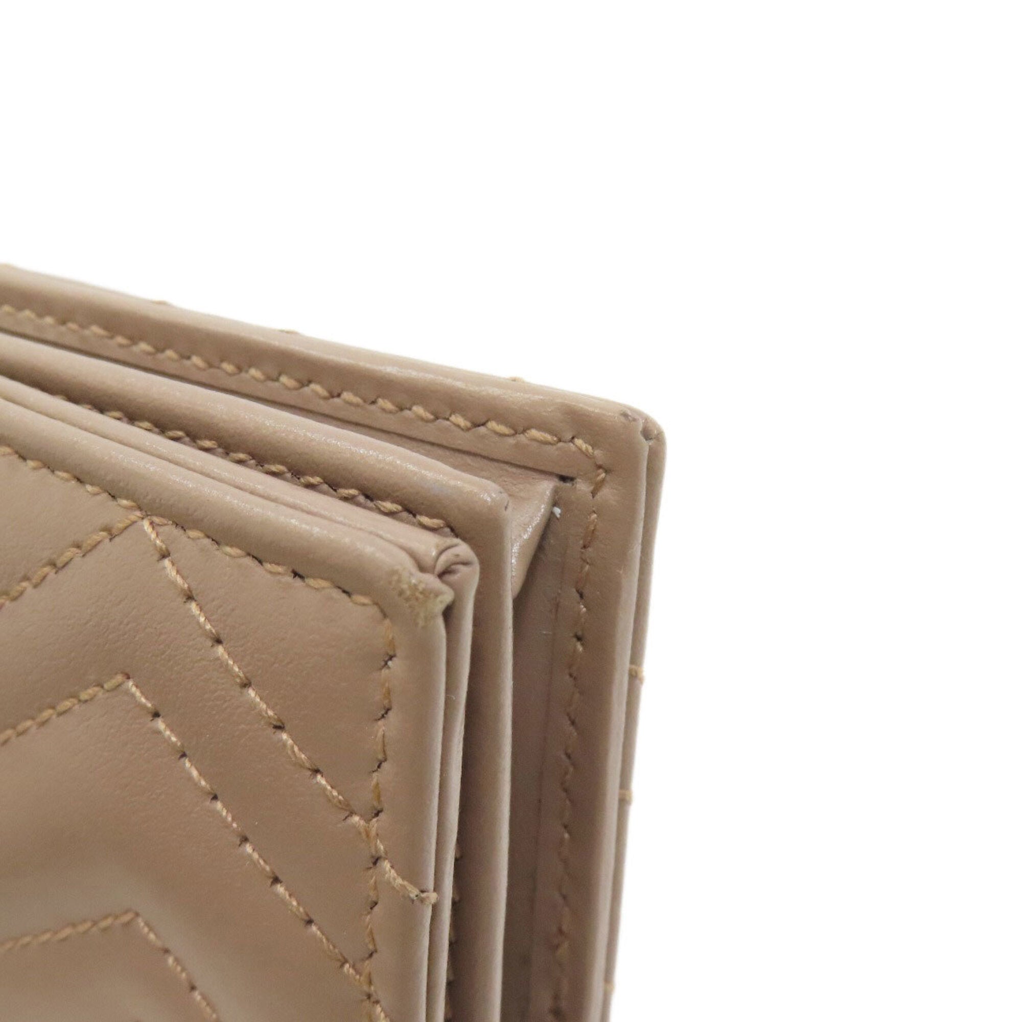 Gucci Pink Beige Leather Wallet (Bi-Fold) (Pre-Owned)