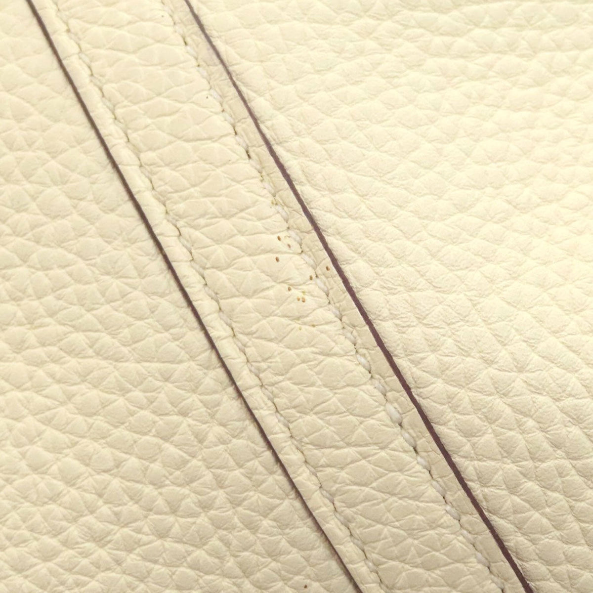Hermes Picotin Ivory Taurillon Clemence Leather Handbag (Pre-Owned)