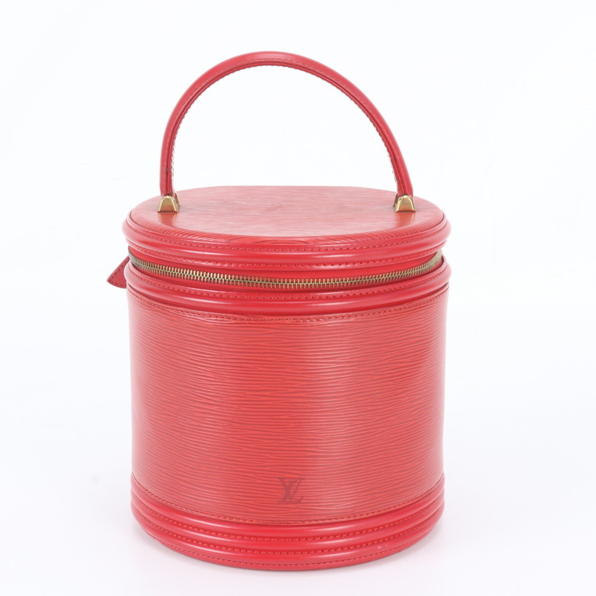 Louis Vuitton Castilian Red Leather Handbag (Pre-Owned)