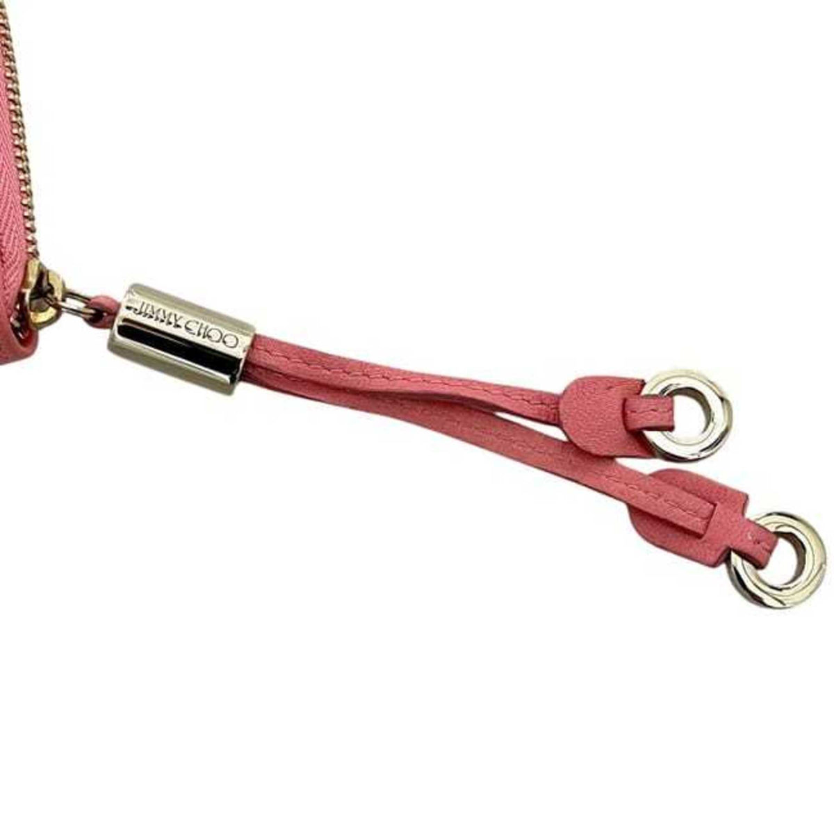Jimmy Choo Pink Leather Coin Purse/Coin Case (Pre-Owned)