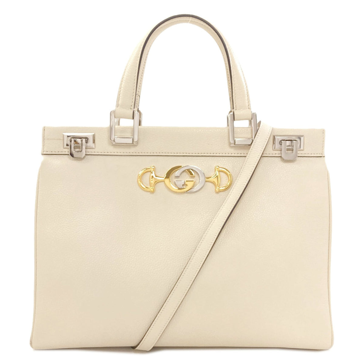 Gucci White Leather Handbag (Pre-Owned)