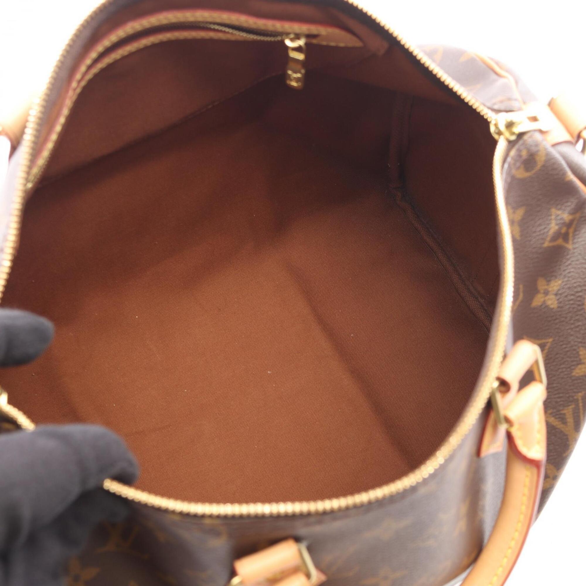 Louis Vuitton Brown Pvc Coated Canvas Leather Handbag (Pre-Owned)