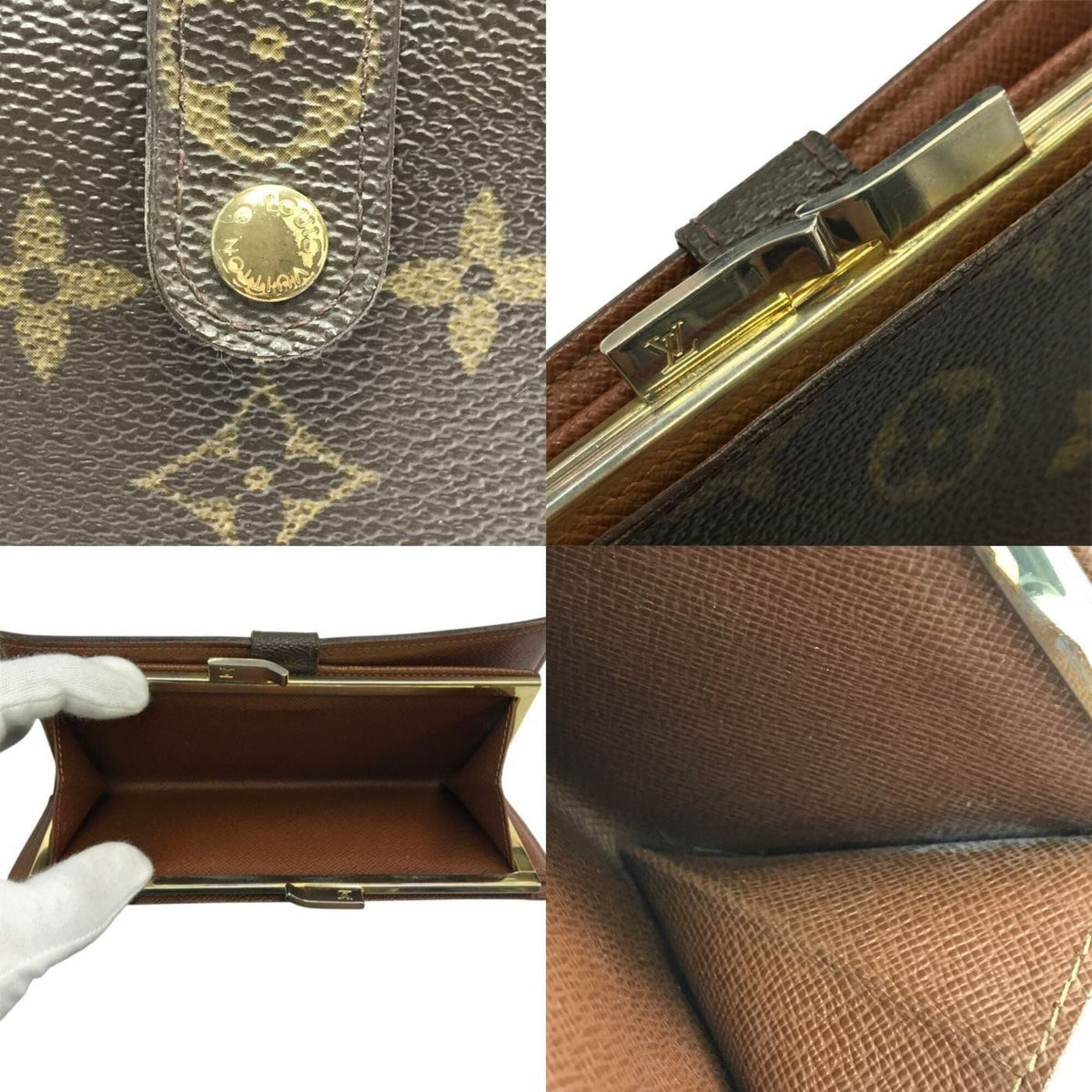 Louis Vuitton Monogram Brown Monogram Long Wallet (Bi-Fold) (Pre-Owned)