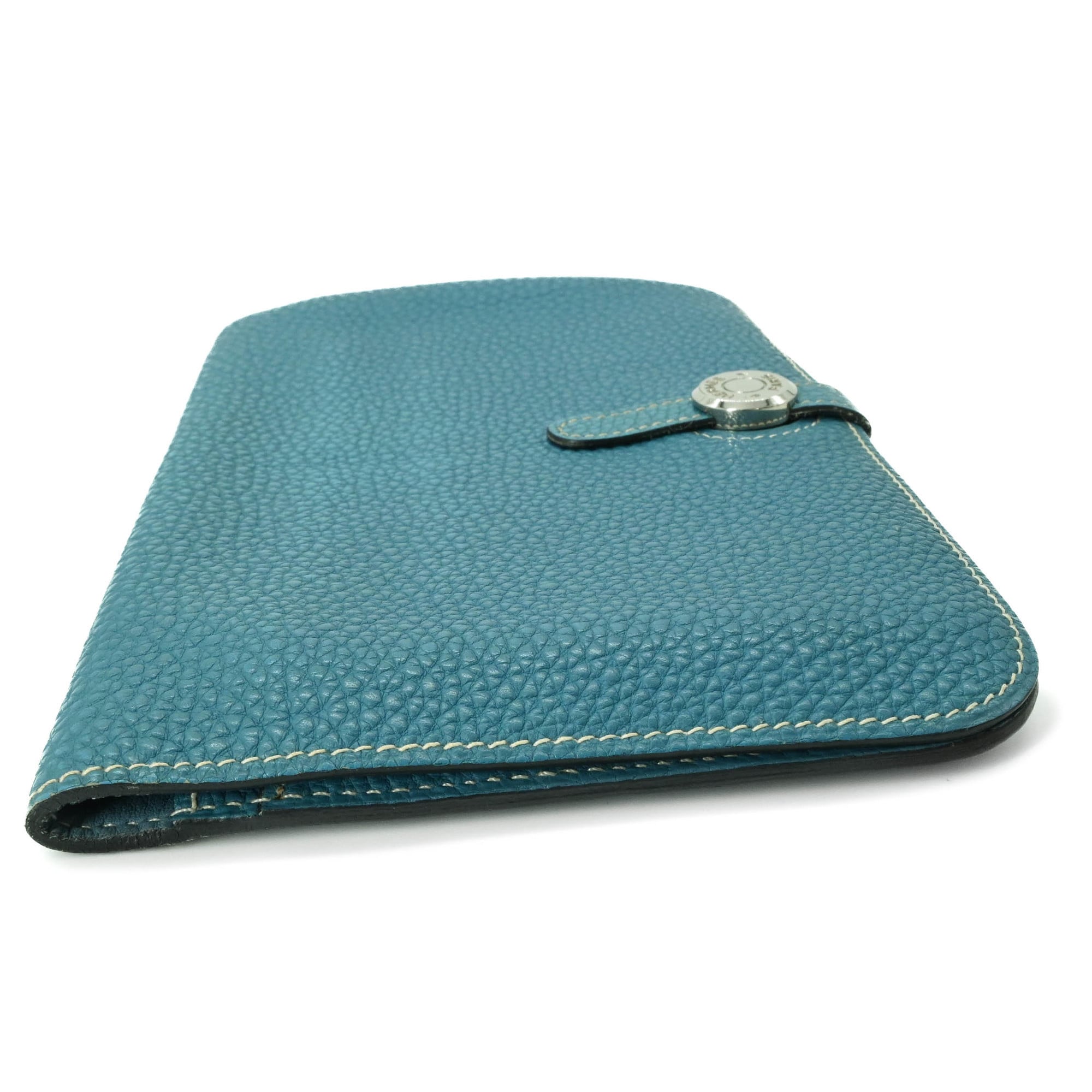 Hermes Dogon Duo Blue Jean Togo Leather Wallet (Bi-Fold) (Pre-Owned)