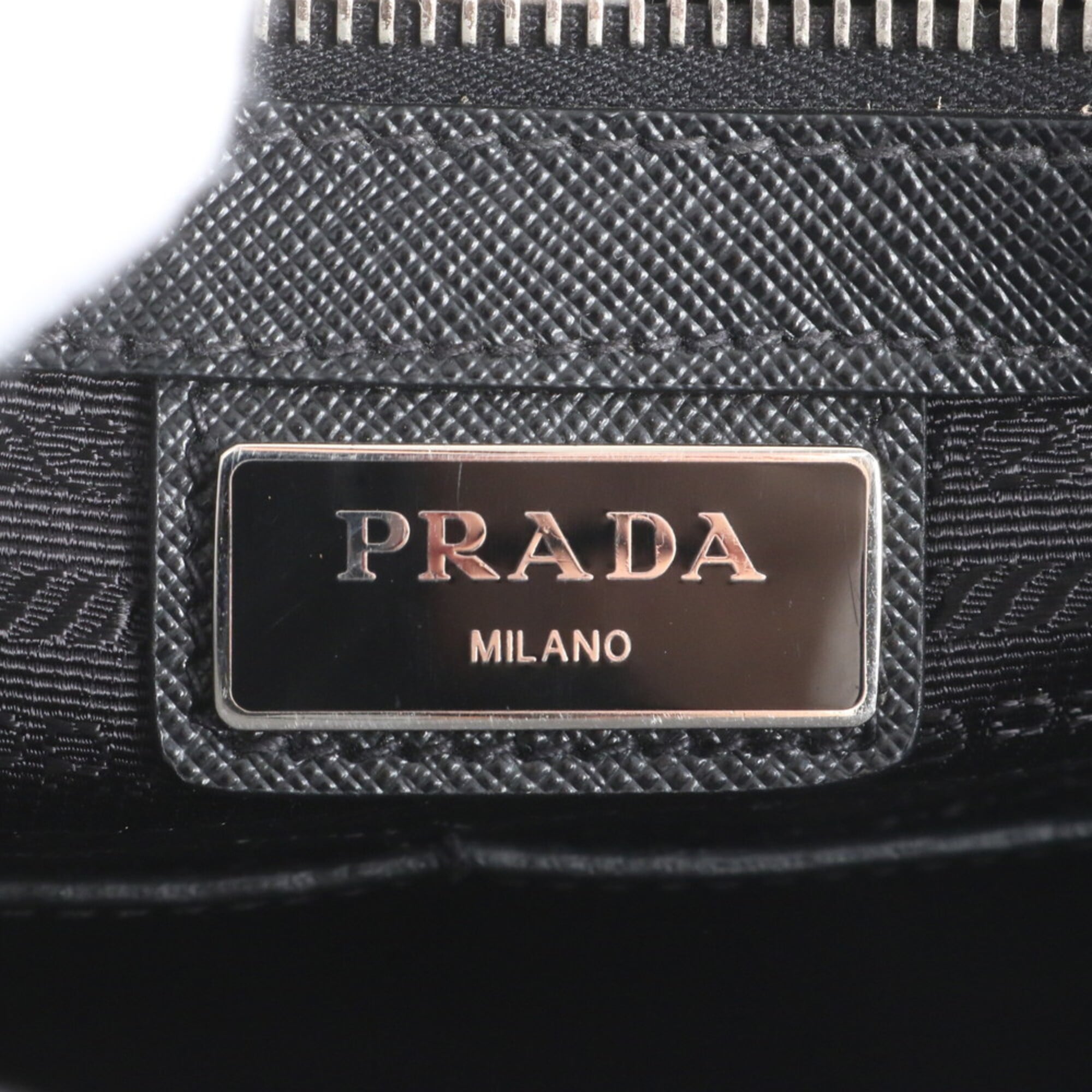 Prada Black Leather Shoulder Bag Tote Bag (Pre-Owned)