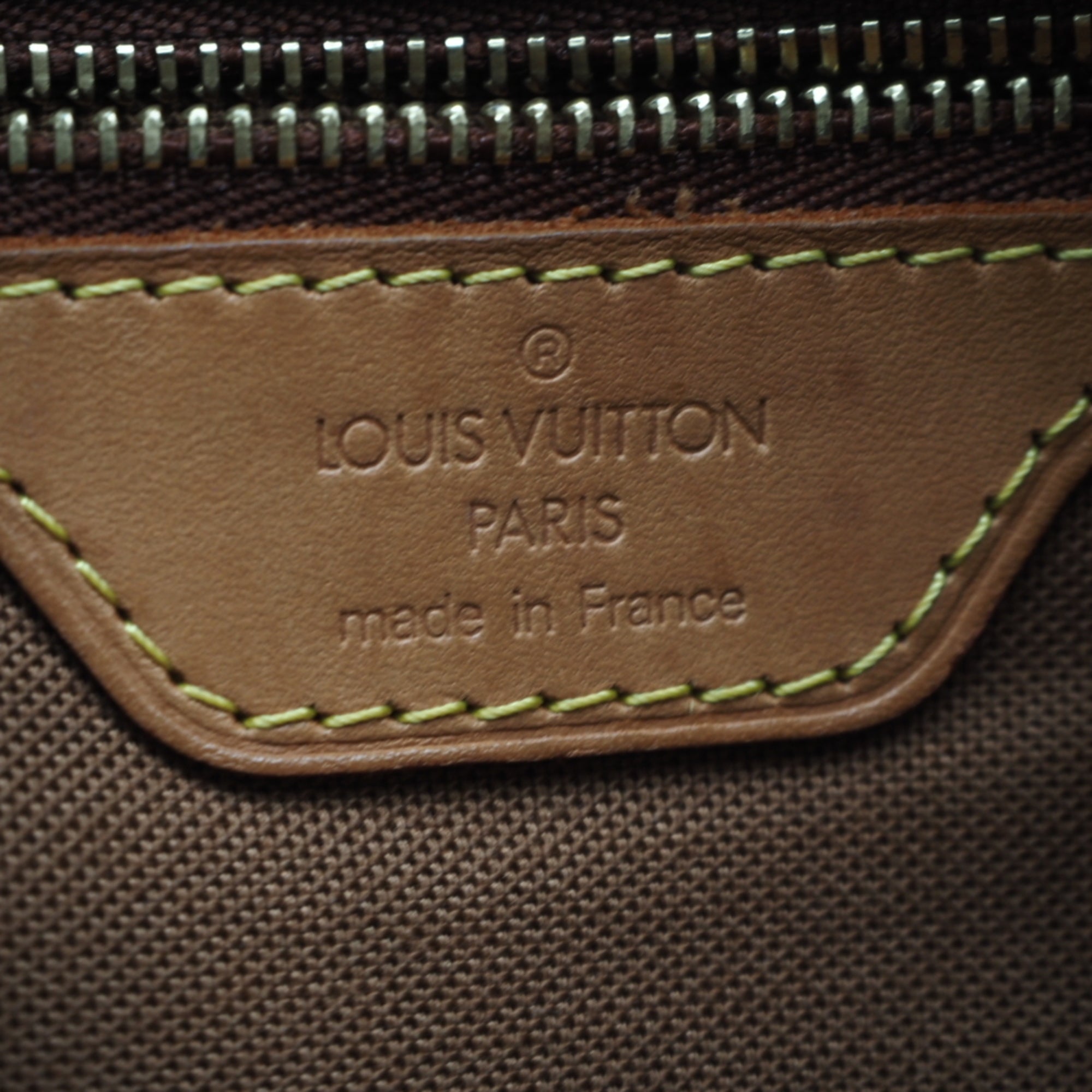 Louis Vuitton Monogram Brown Coated Canvas Leather Handbag (Pre-Owned)