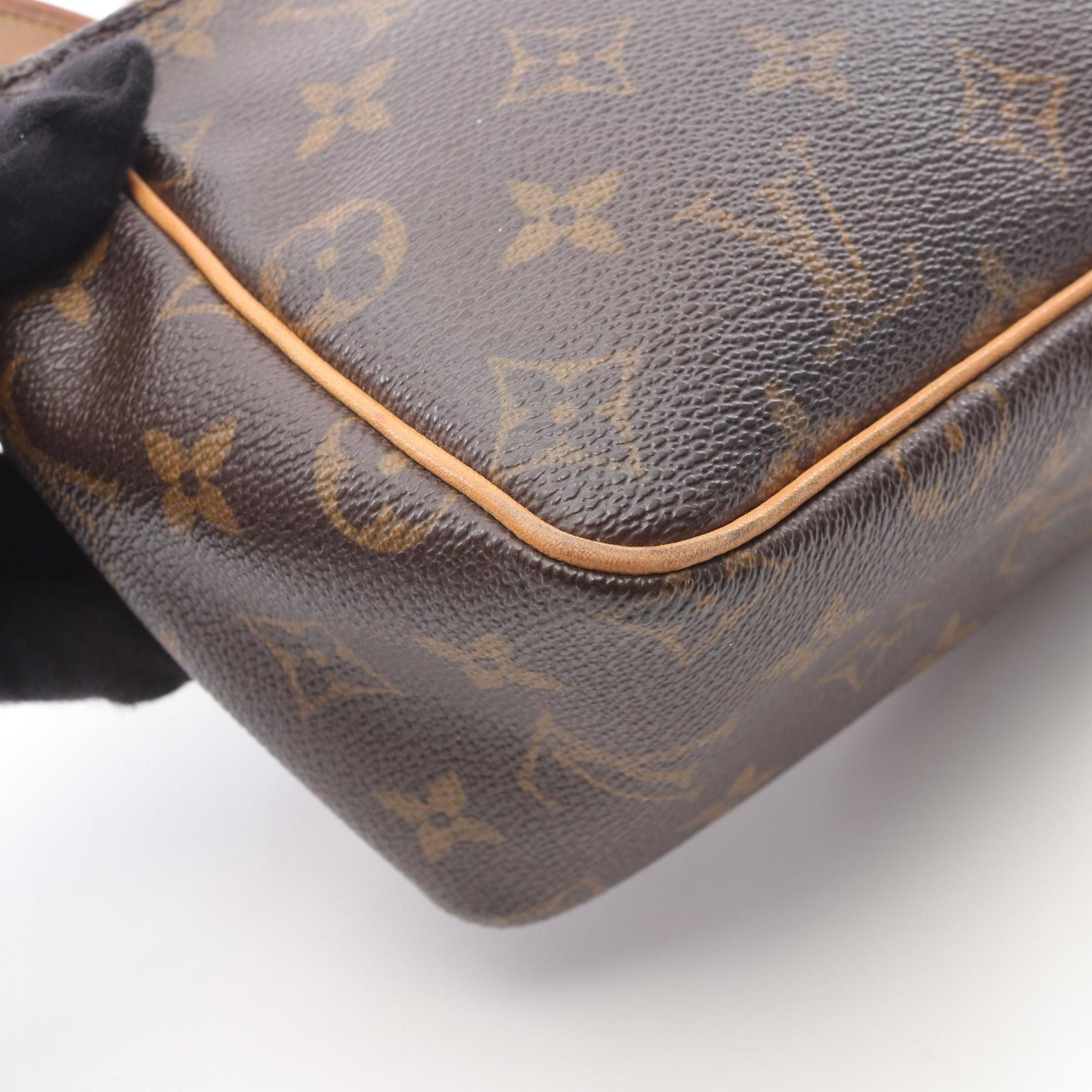 Louis Vuitton Brown Pvc Leather Shoulder Bag (Pre-Owned)