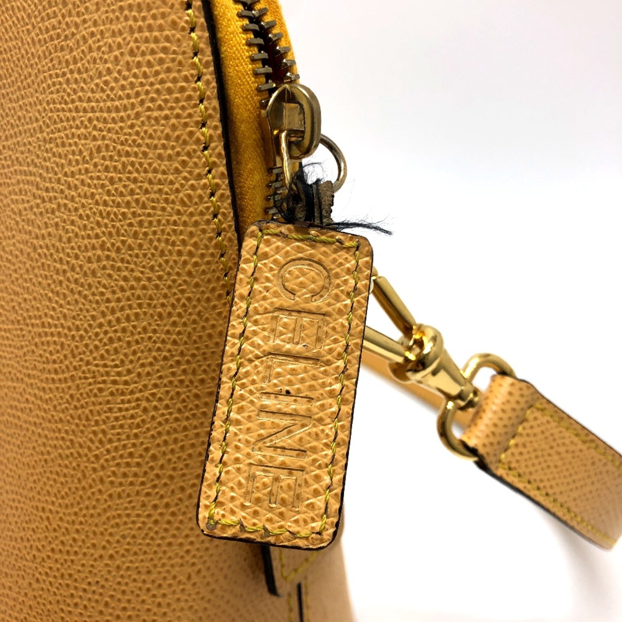 Celine Yellow Leather Shoulder Bag (Pre-Owned)