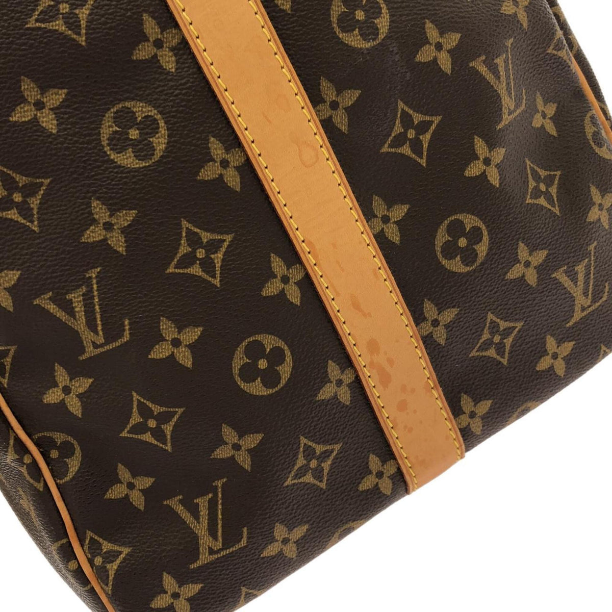Louis Vuitton Marron Coated Canvas Boston Bag (Pre-Owned)