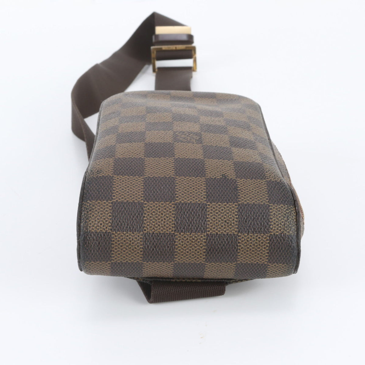 Louis Vuitton Ebene Leather Coated Canvas Pouch Sling Bag (Pre-Owned)