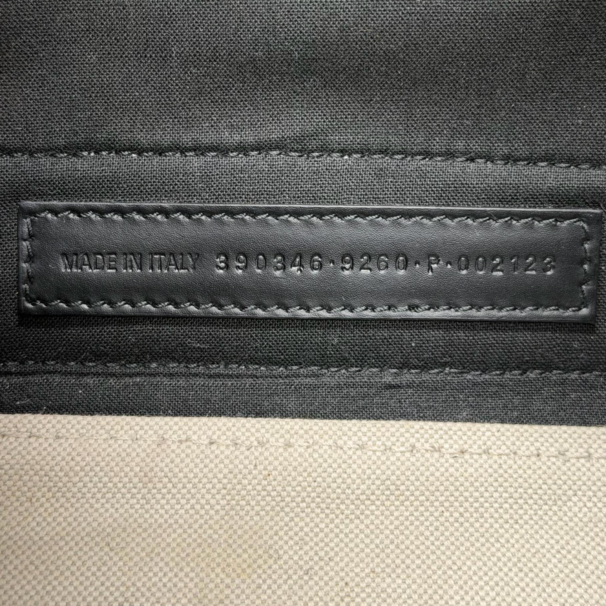 Balenciaga Black Canvas Leather Shoulder Bag (Pre-Owned)