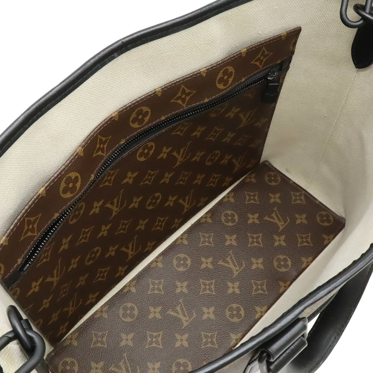 Louis Vuitton Monogram Macassar Monogram Macassar Monogram Leather Pouch Shoulder Bag Tote Bag (Pre-Owned)