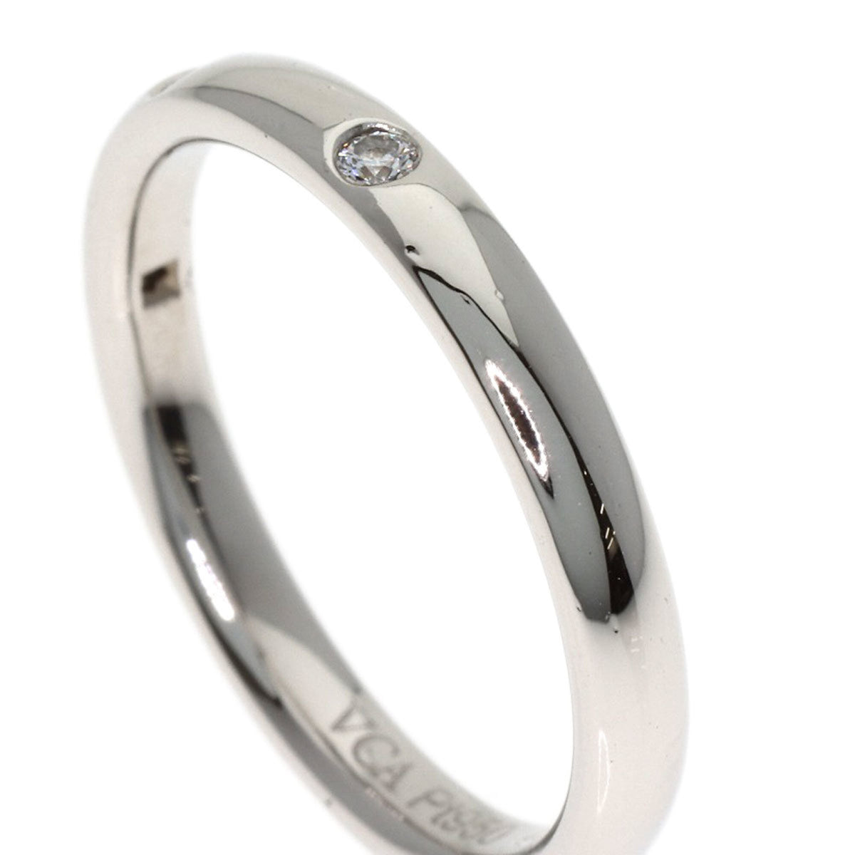 Van Cleef & Arpels Platinum 950 Band Ring (Pre-Owned)