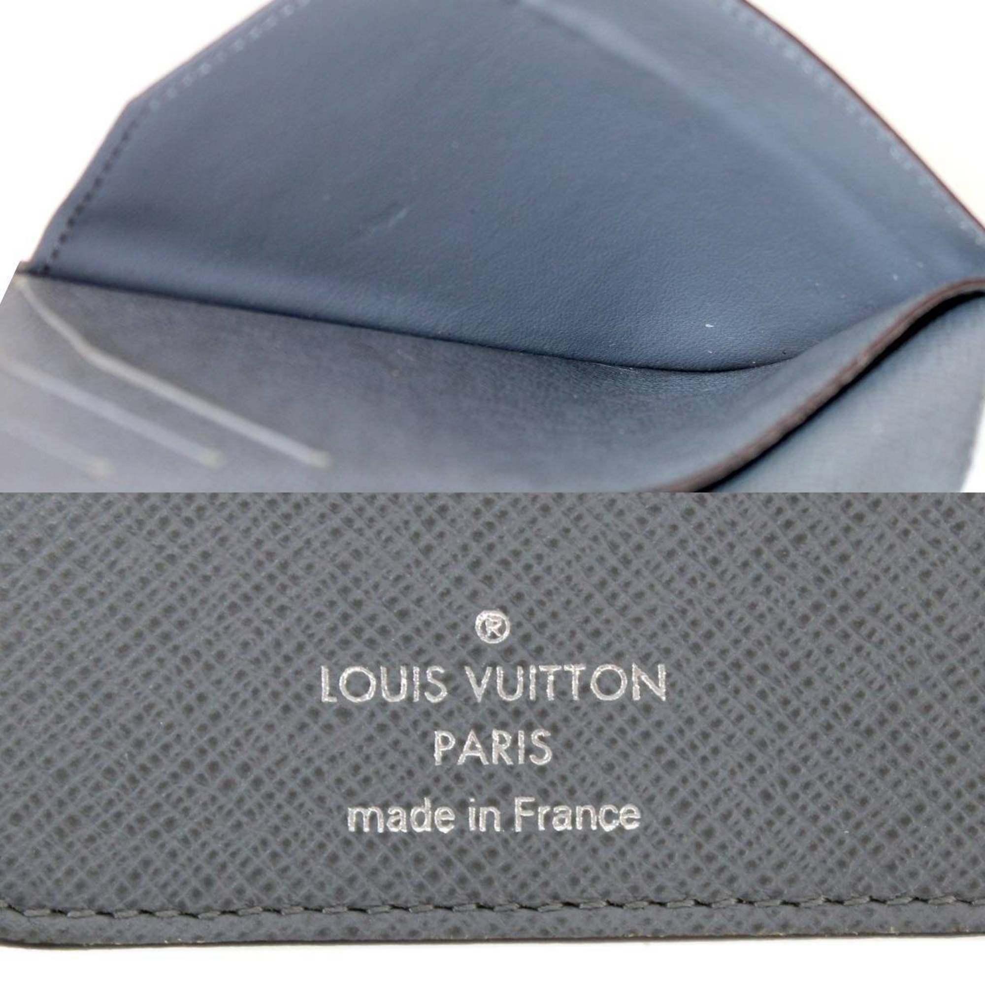 Louis Vuitton Taiga Glacier Taiga Leather Long Wallet (Bi-Fold) (Pre-Owned)