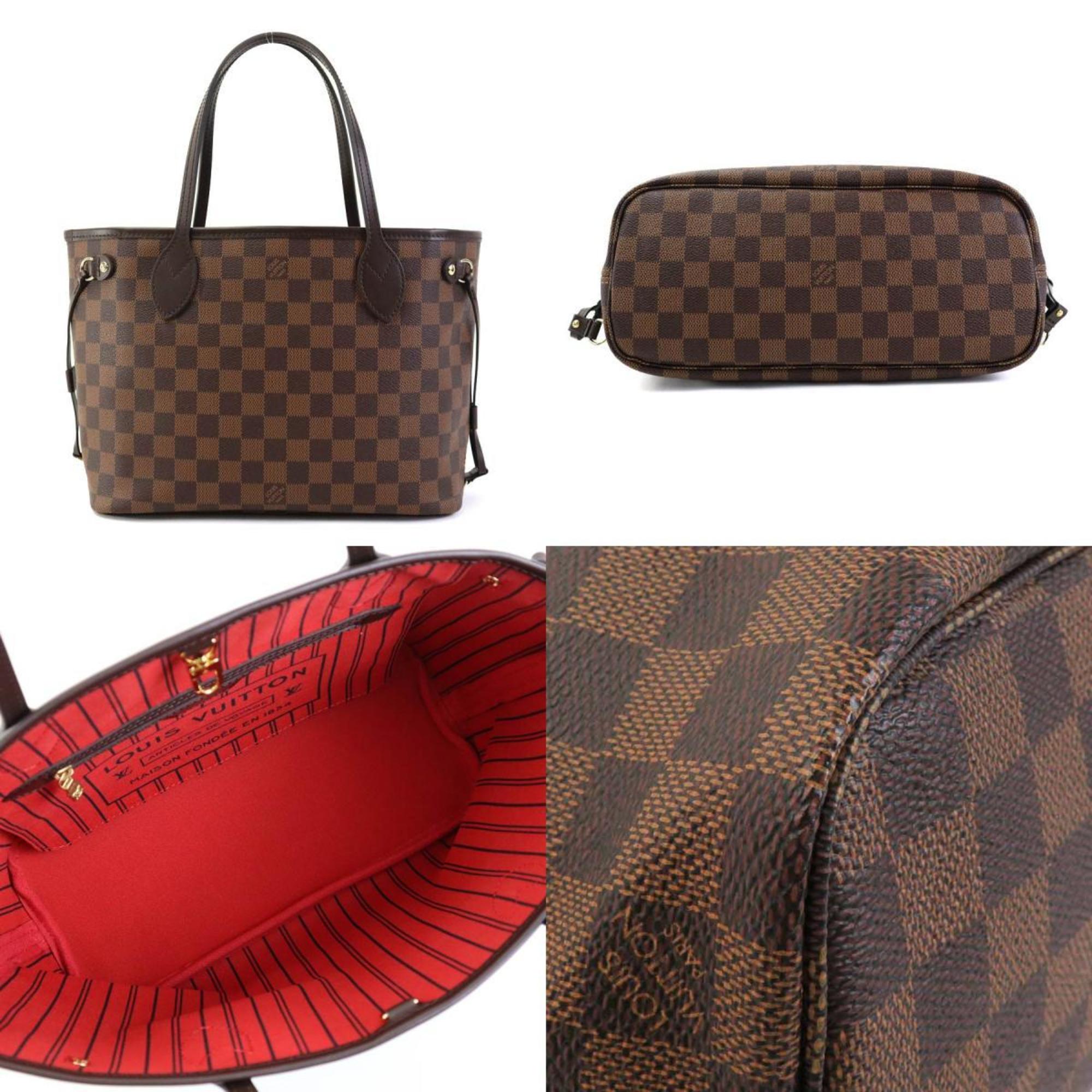 Louis Vuitton Ebene Damier Canvas Handbag Pouch Tote Bag (Pre-Owned)