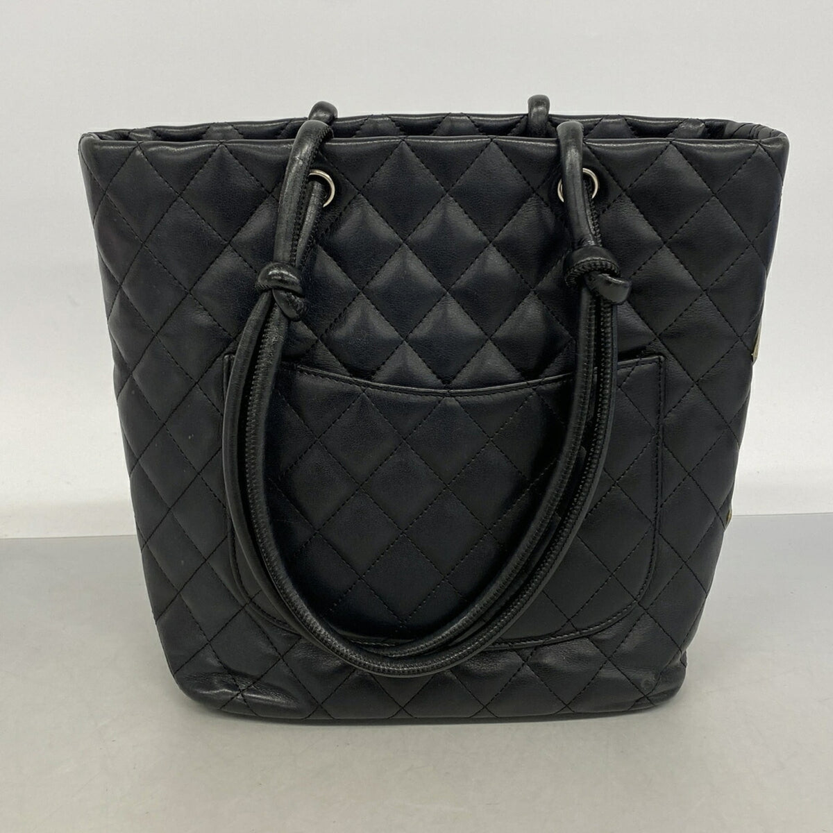 Chanel Black Leather Tote Bag (Pre-Owned)