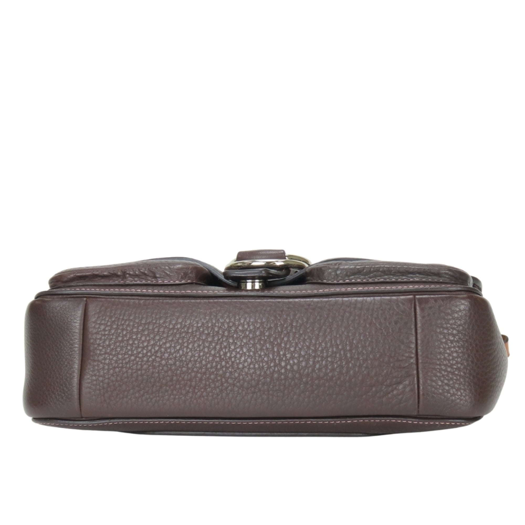 Coach Dark Brown Leather Shoulder Bag (Pre-Owned)