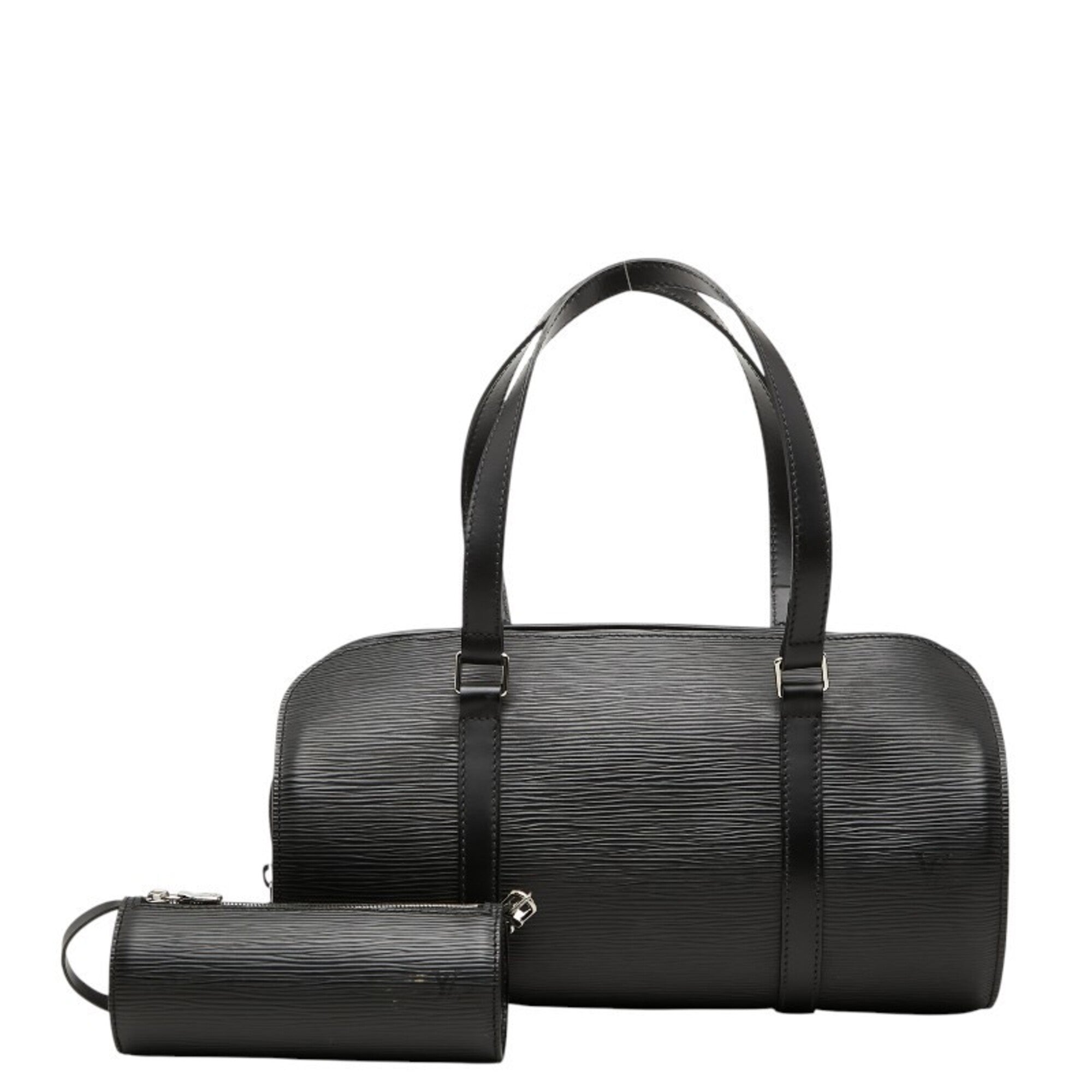 Louis Vuitton Black Noir Leather Handbag (Pre-Owned)