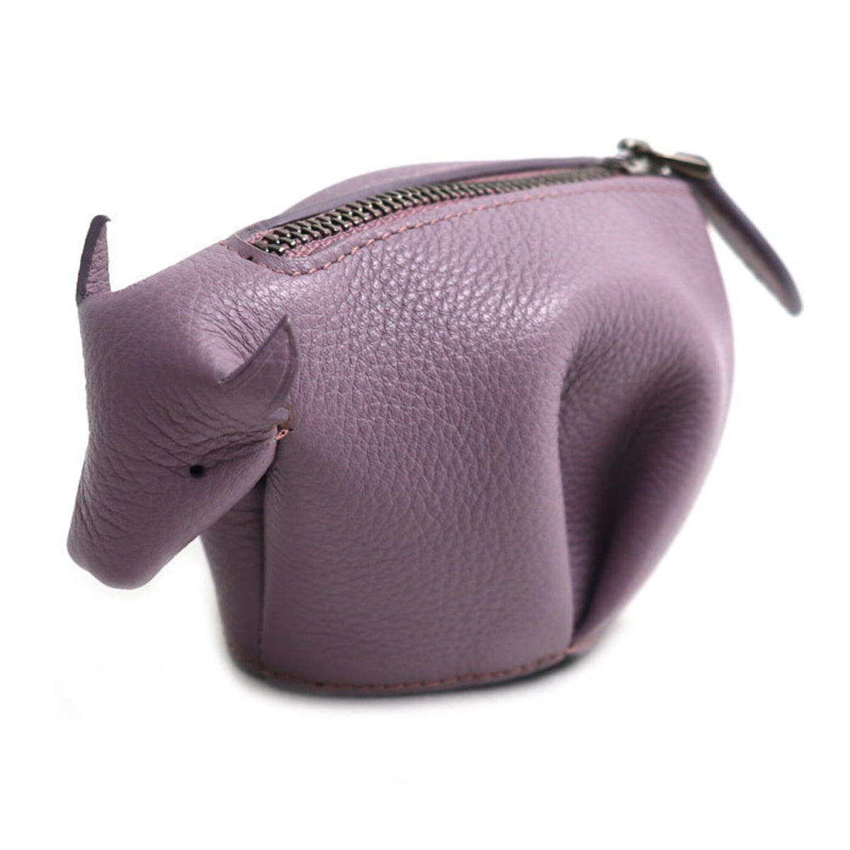 Loewe Purple Leather Coin Purse/Coin Case (Pre-Owned)