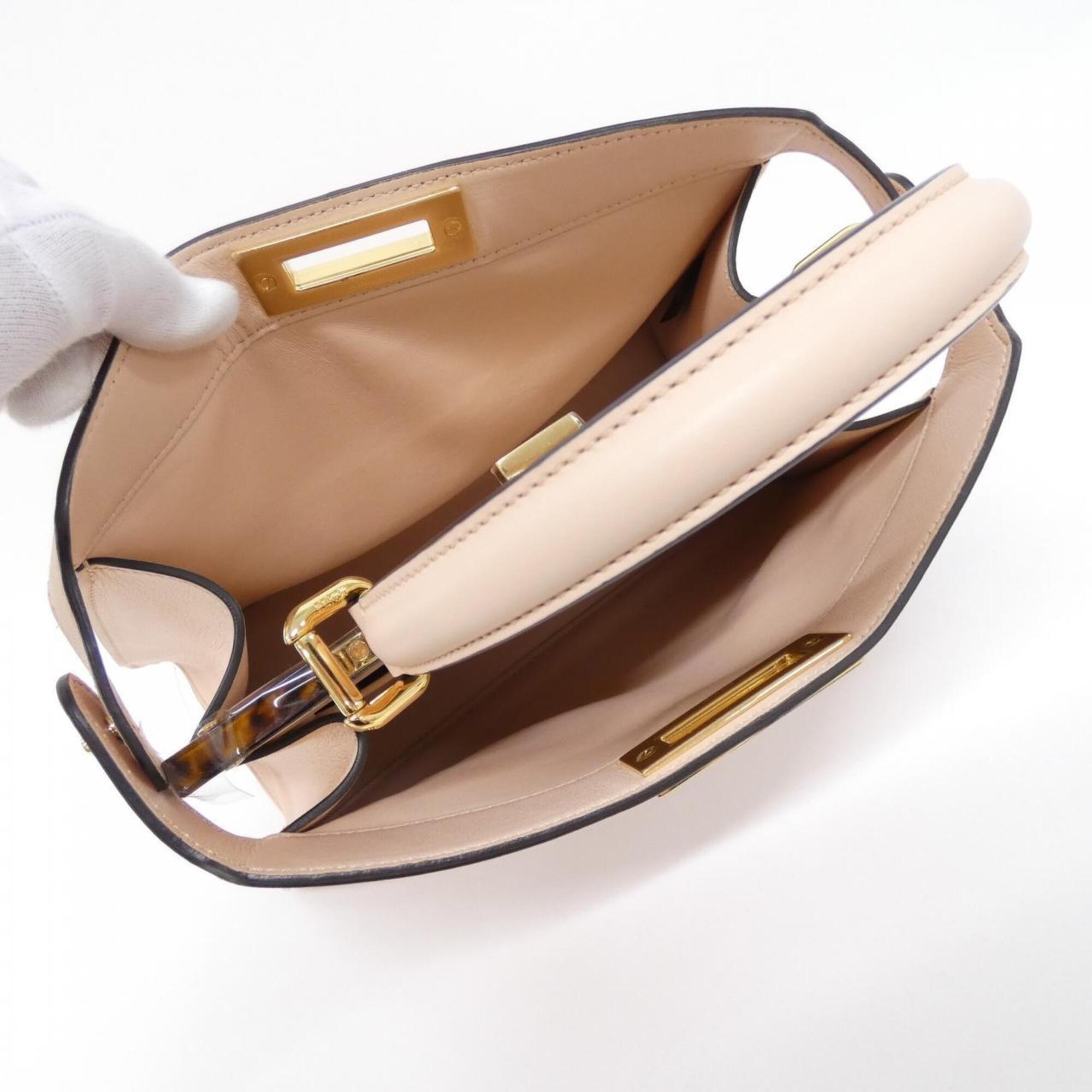 Fendi Light Rose Pink Pink Leather Handbag (Pre-Owned)