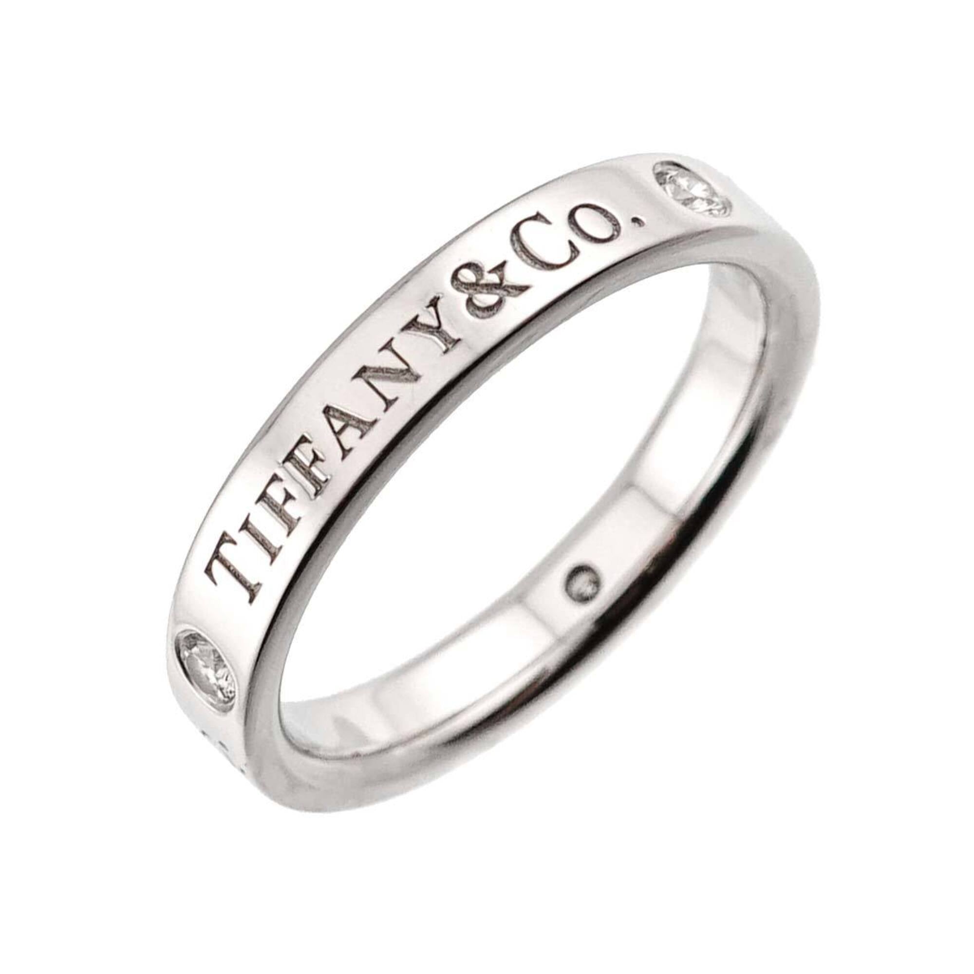Tiffany Platinum Platinum 950 Band Ring (Pre-Owned)