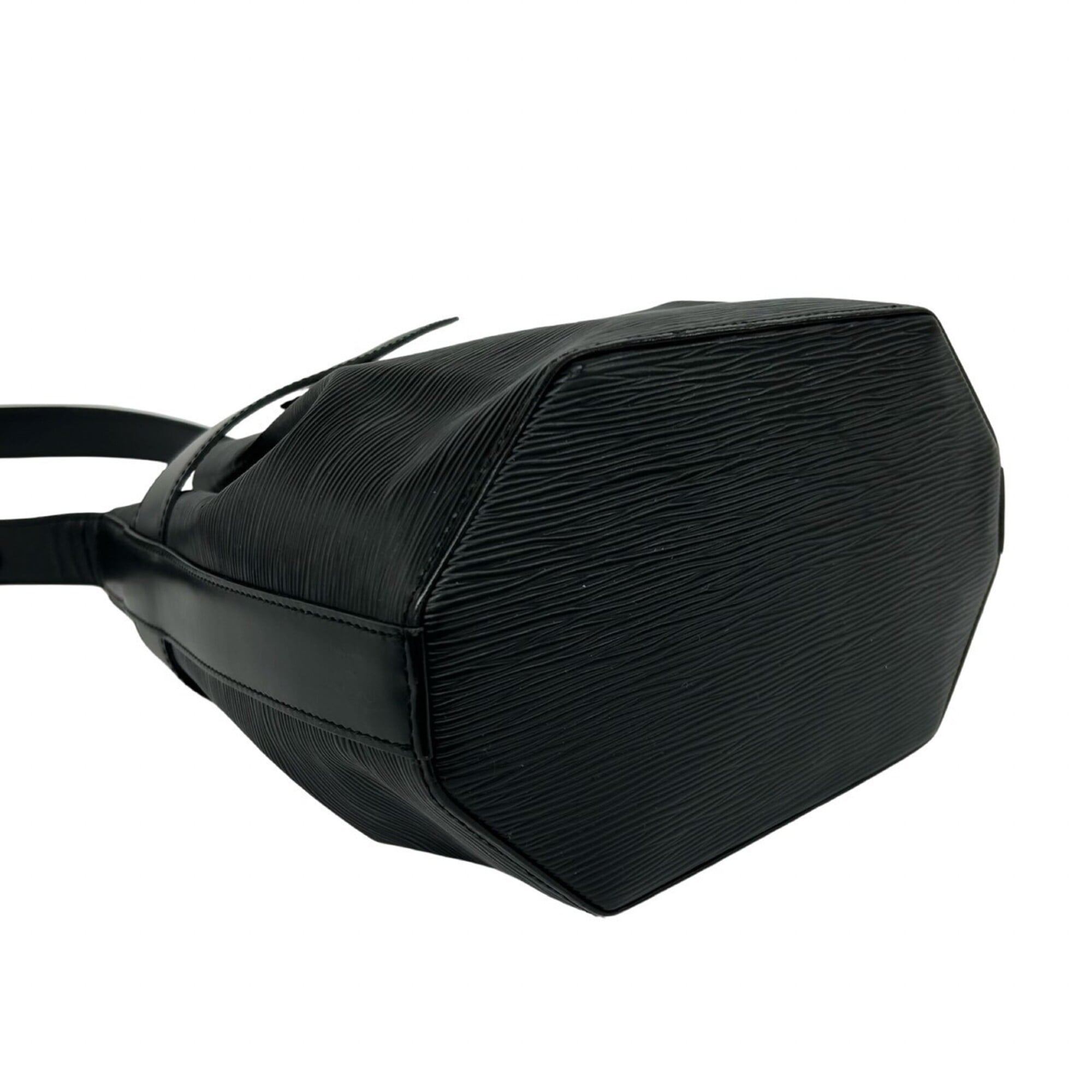 Louis Vuitton Black Leather Shoulder Bag (Pre-Owned)