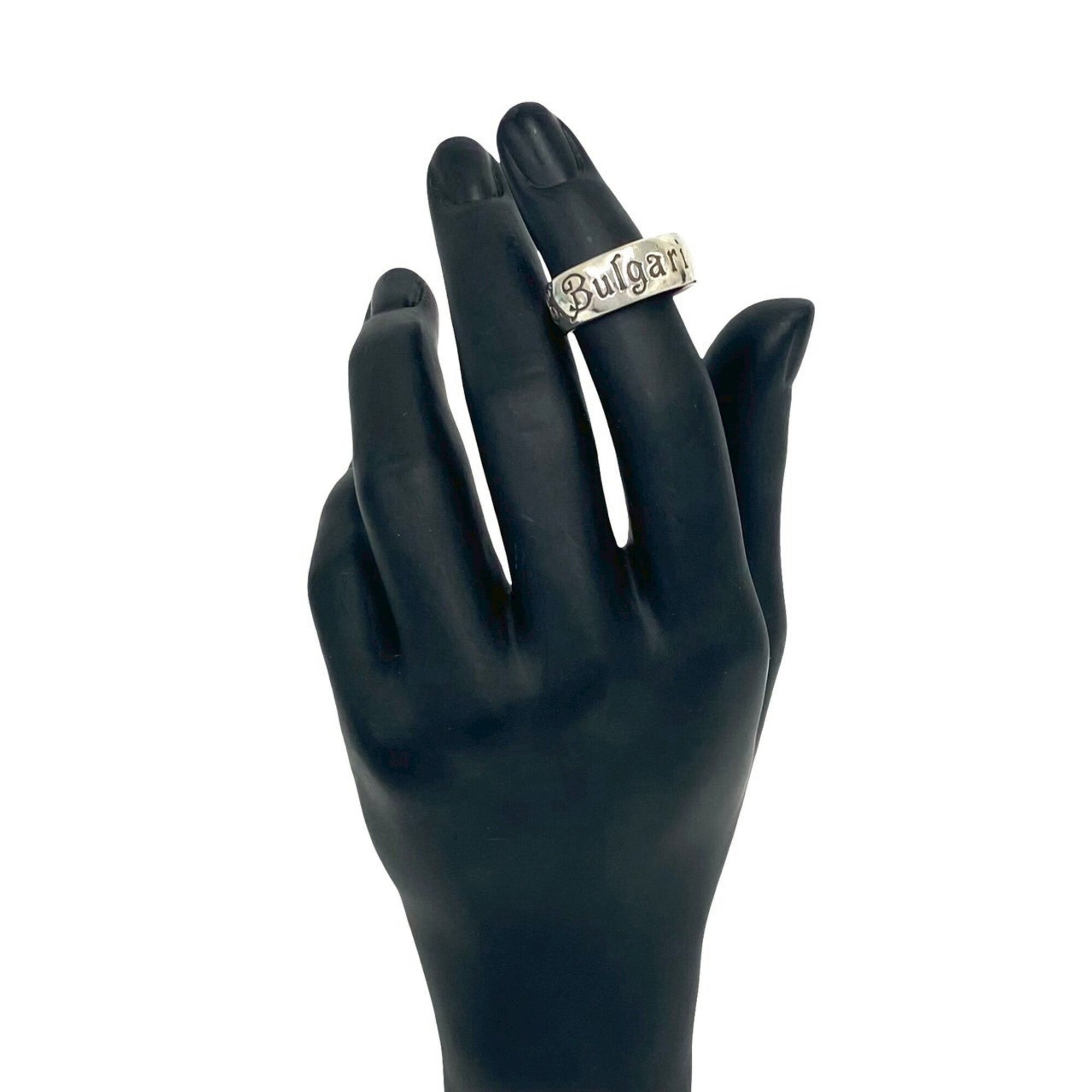 Bvlgari Silver Silver 925 Band Ring (Pre-Owned)