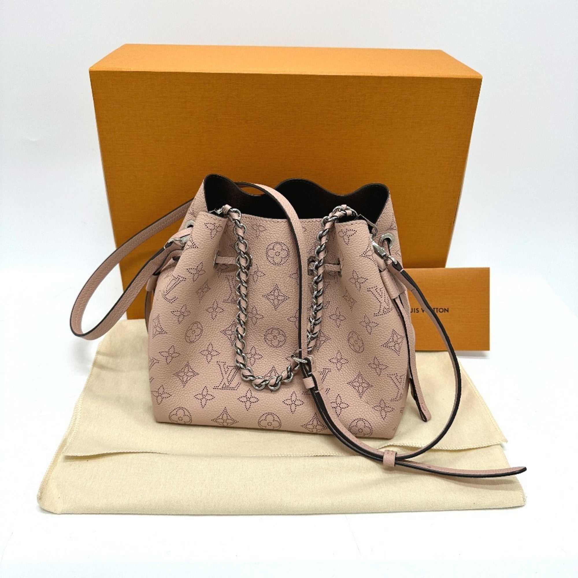 Louis Vuitton Mahina Magnolia Pink Mahina Leather Shoulder Bag (Pre-Owned)