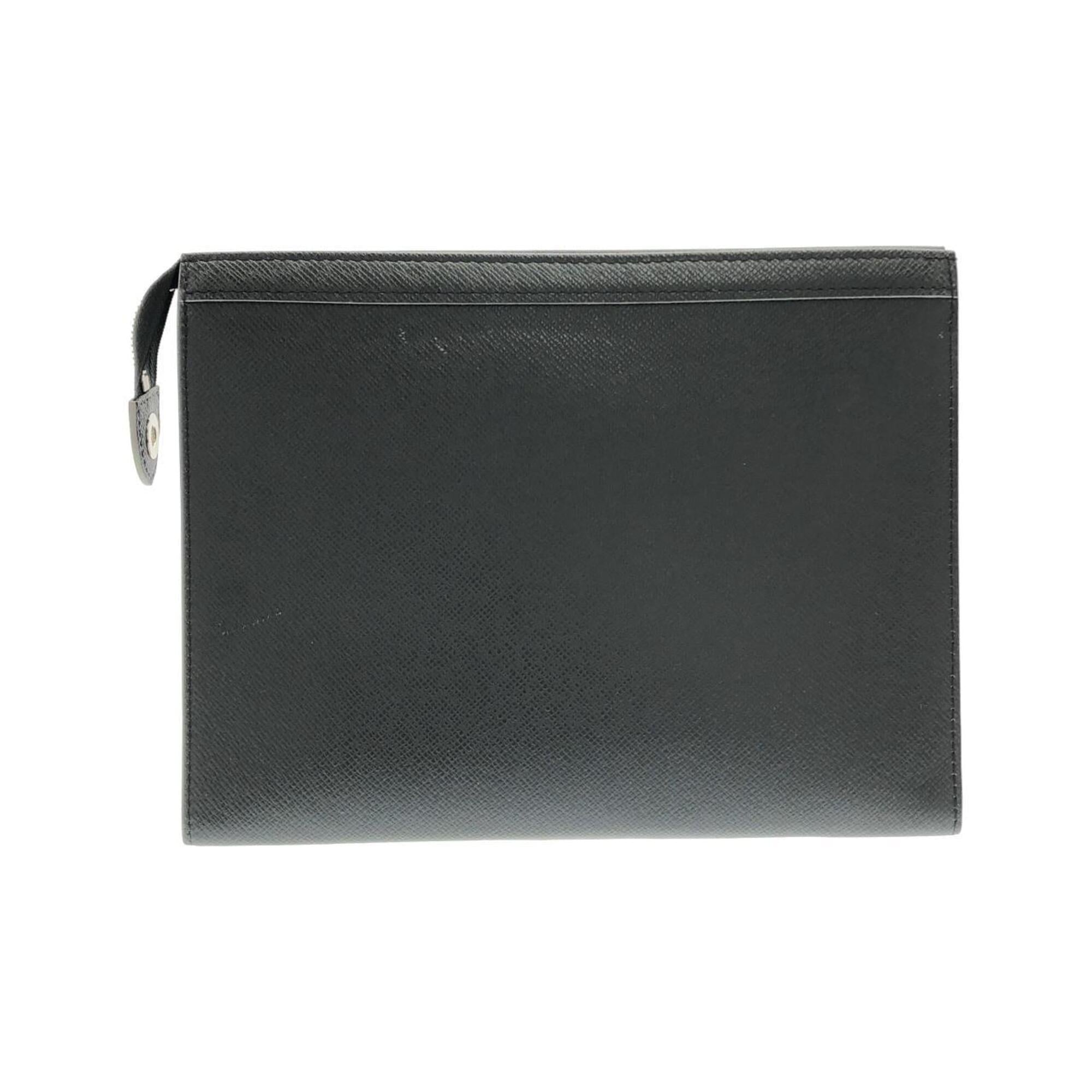 Louis Vuitton Black Leather Handbag Pochette (Pre-Owned)