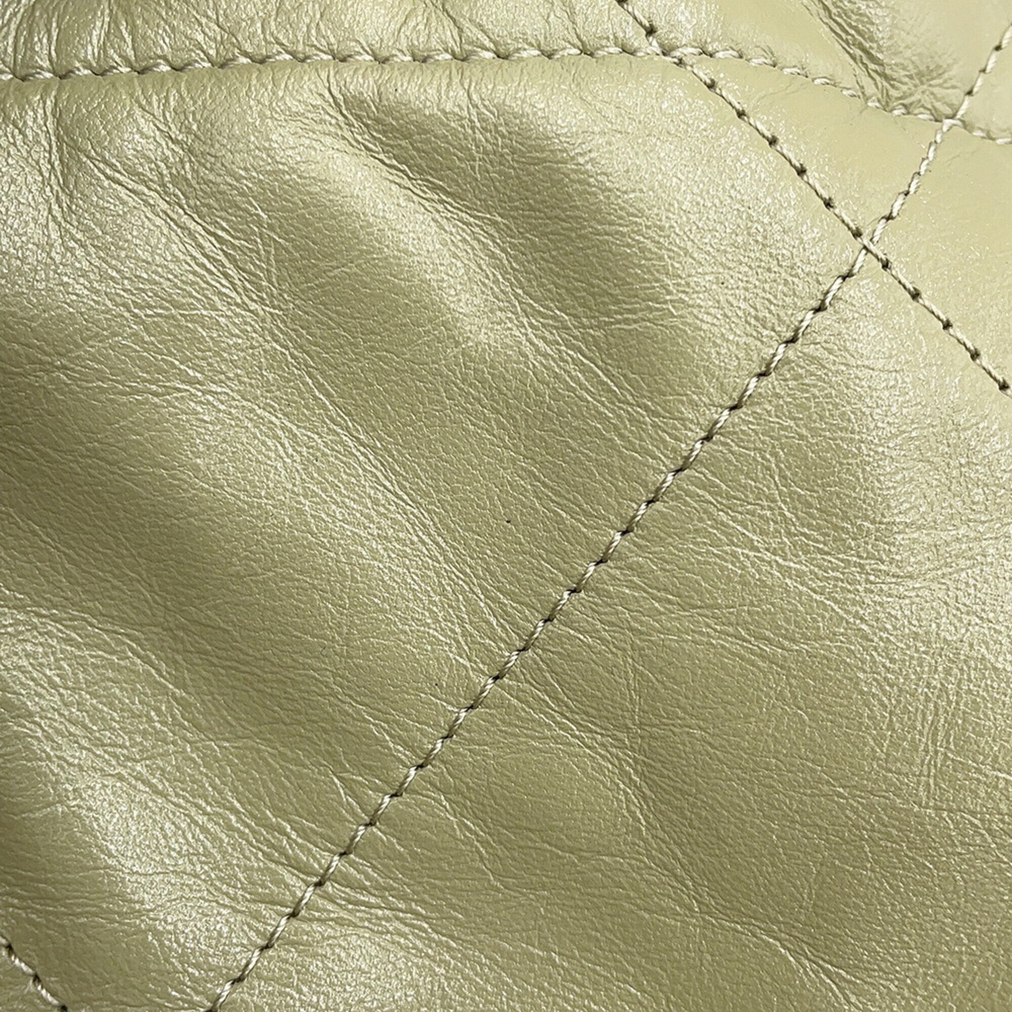 Chanel Khaki Leather Handbag (Pre-Owned)