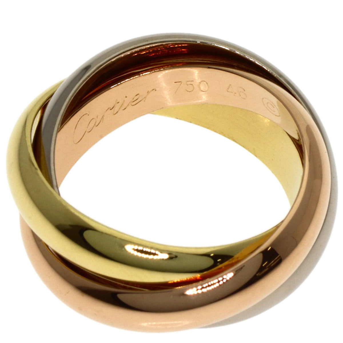 Cartier Trinity Yellow Gold (18K) Pink Gold (18K) White Gold (18K) Band Ring (Pre-Owned)