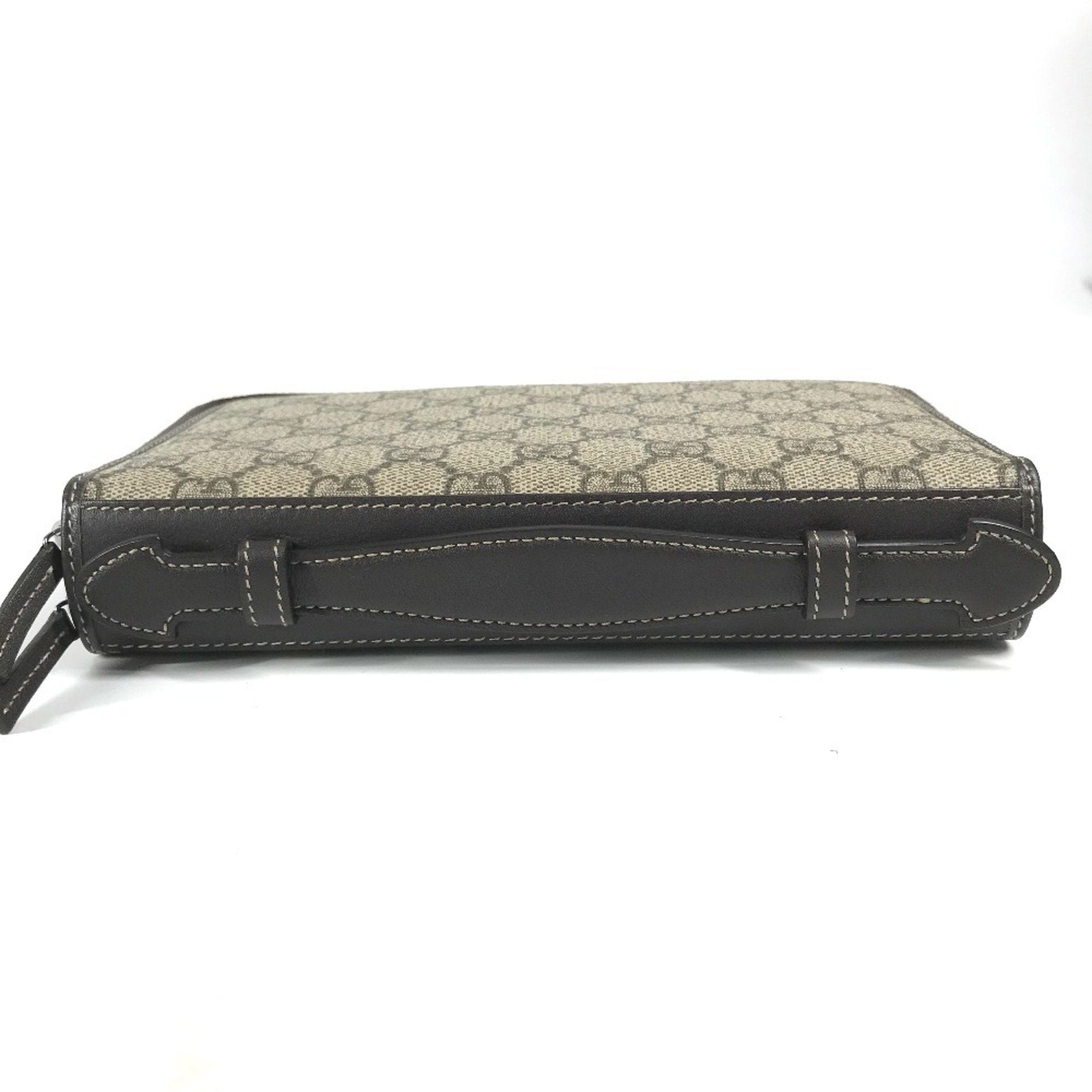Gucci Beige Brown Gg Supreme Long Wallet (Bi-Fold) (Pre-Owned)