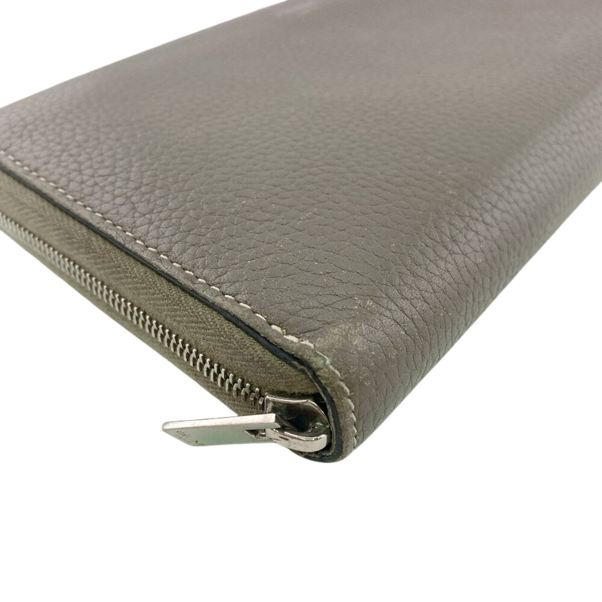 Celine Gray Yellow Leather Long Wallet (Bi-Fold) (Pre-Owned)